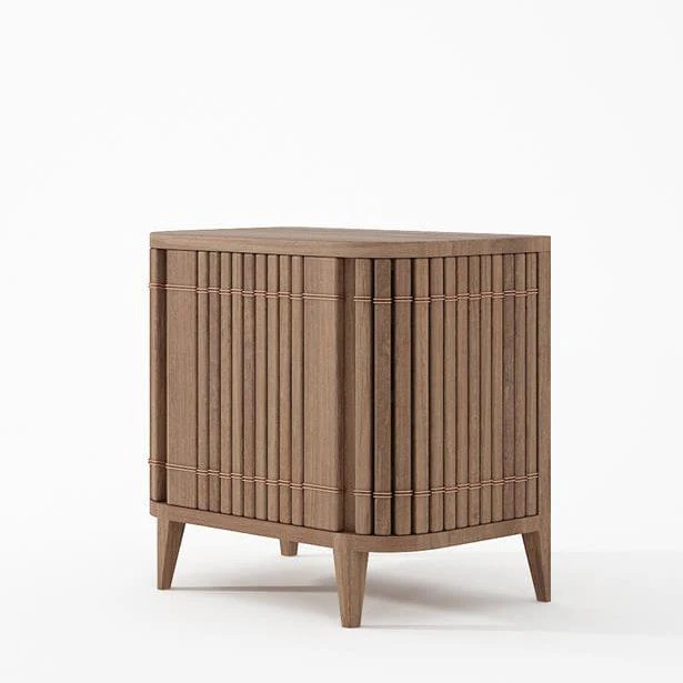 Koppar Side Table Left Hinges- FSC Recycled Teak - Image 3