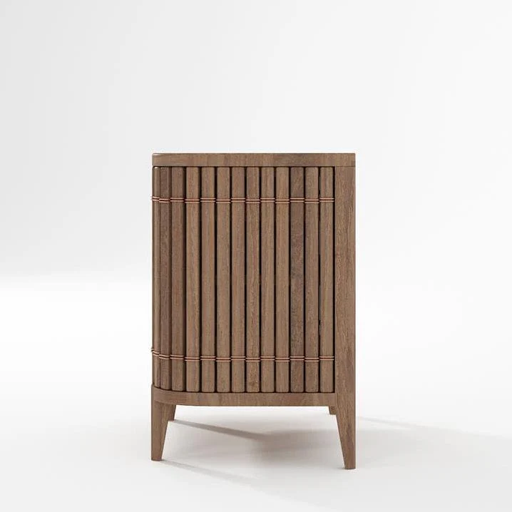 Koppar Side Table Left Hinges- FSC Recycled Teak - Image 4