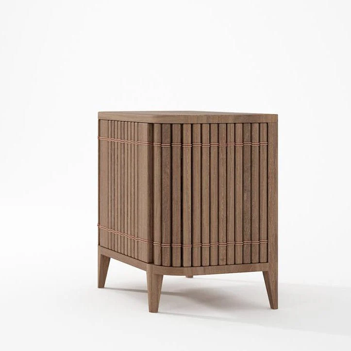 Koppar Side Table Left Hinges- FSC Recycled Teak - Image 5