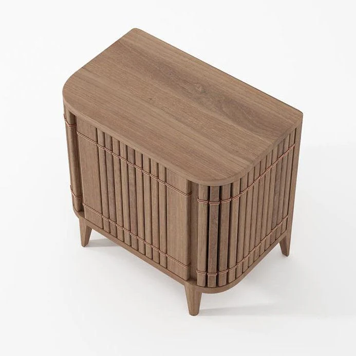 Koppar Side Table Left Hinges- FSC Recycled Teak - Image 8