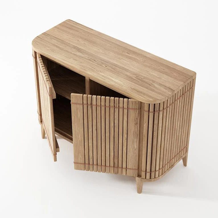 Koppar Sideboard with 2 Doors - European Oak - Image 7