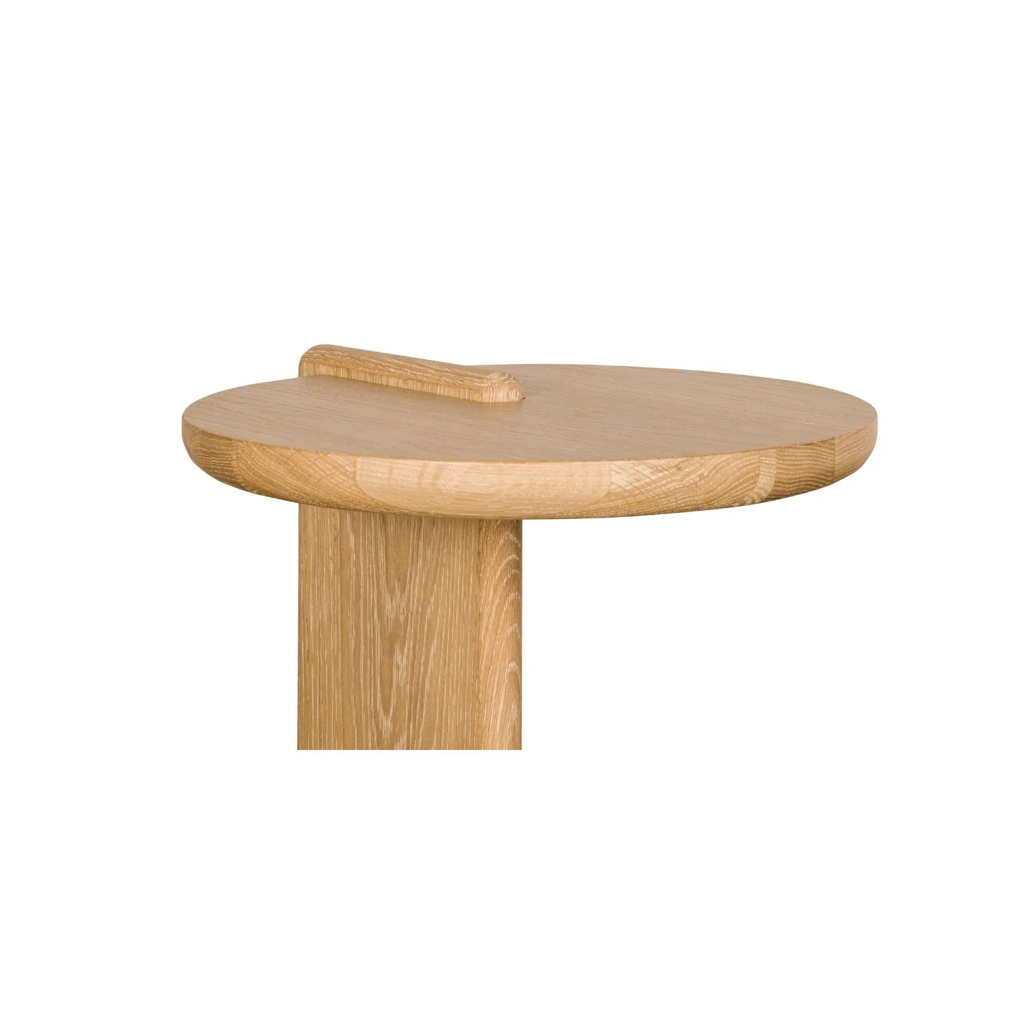 Leo Side Table - Natural - Grey Marble - Image 4
