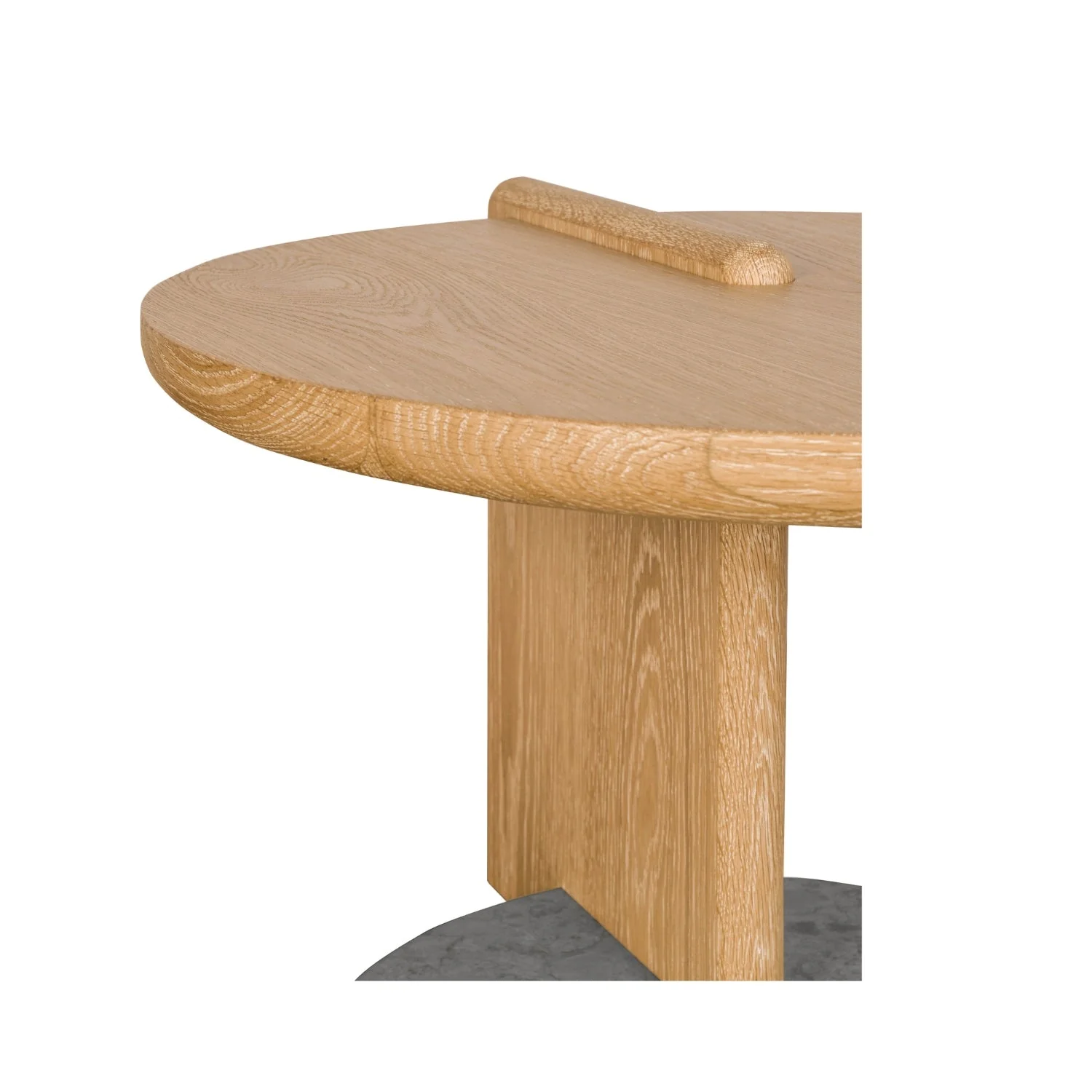 Leo Small Coffee Table - Natural - Grey Marble - Image 6