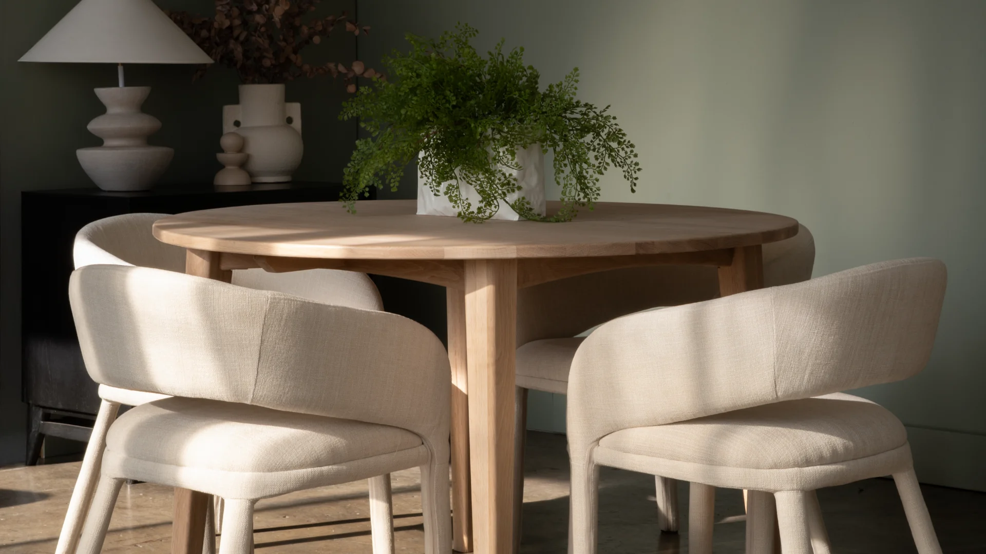 Lola Dining Chair Natural Vanilla Upholstery - Image 5