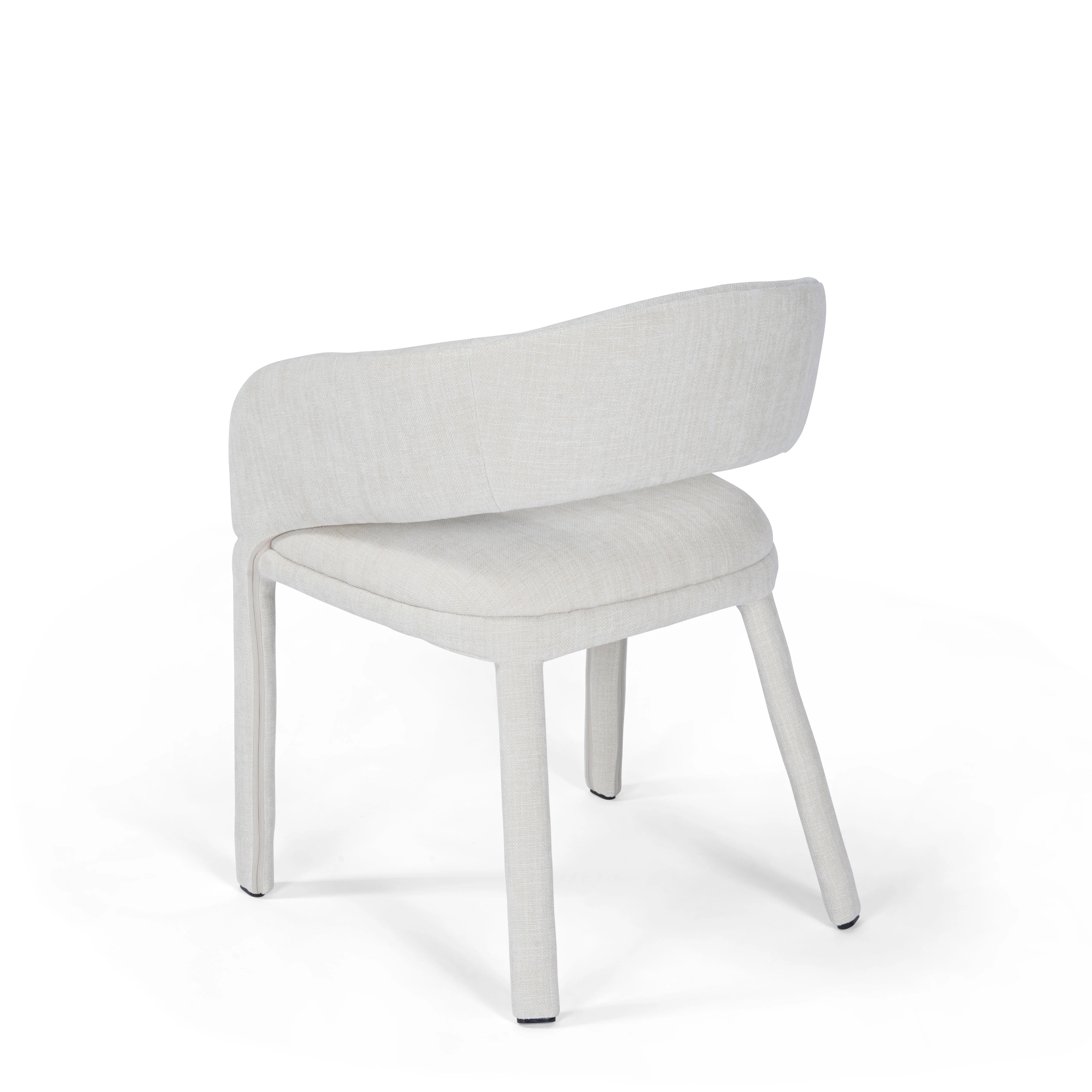 Lola Dining Chair Natural Vanilla Upholstery - Image 6