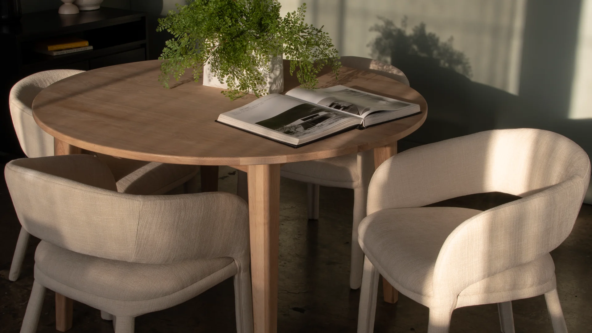 Lola Dining Chair Natural Vanilla Upholstery - Image 7