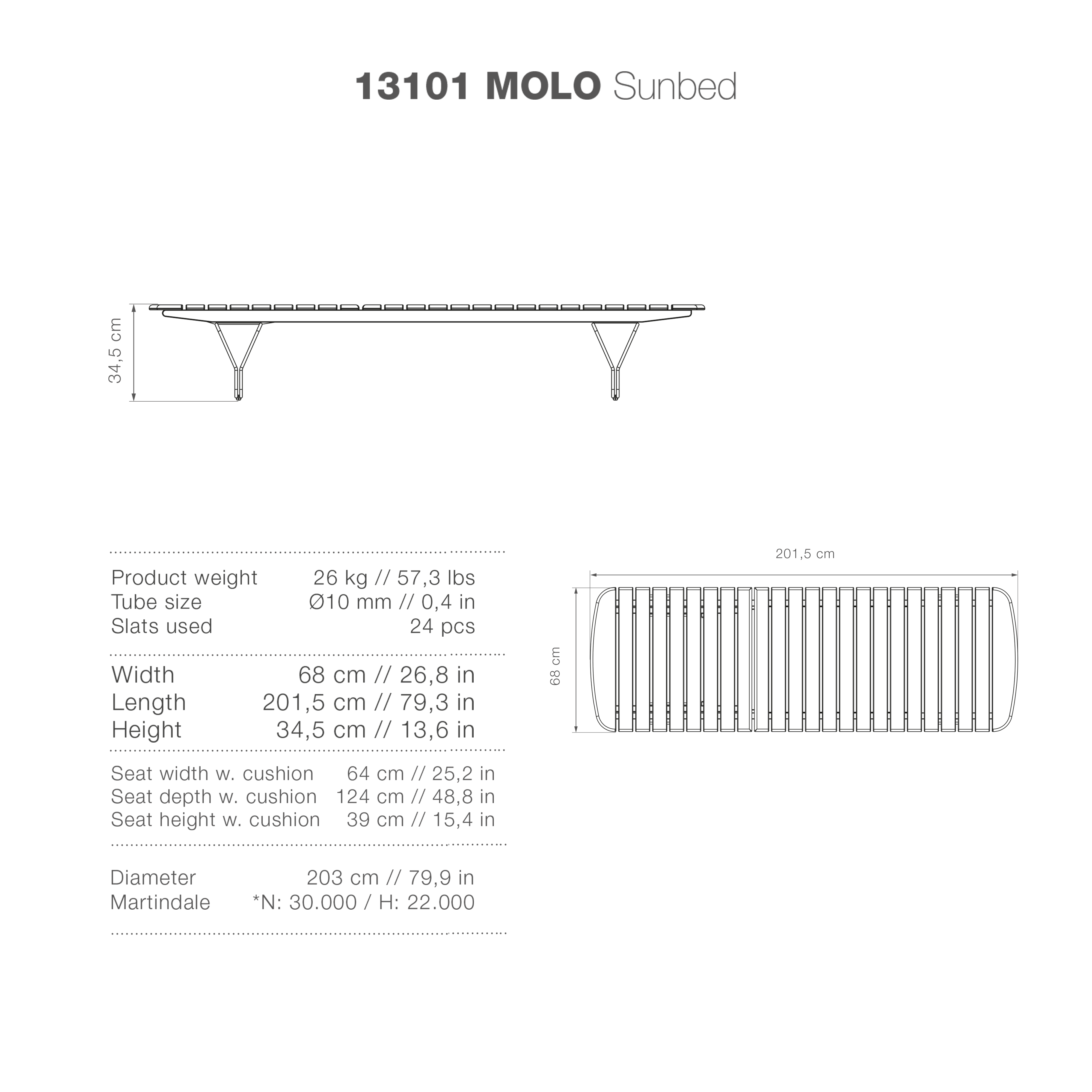 Molo Bamboo Sunlounger - Image 10
