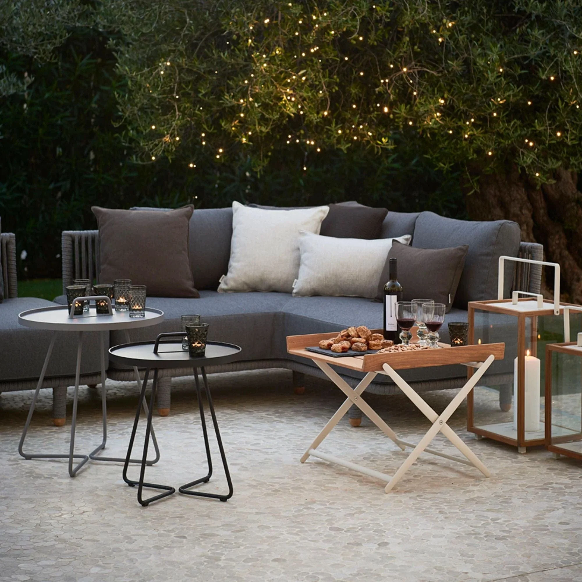 Moments 2 Seater Sofa Set with Corner Sofa incl. Cushions - Grey - Image 2