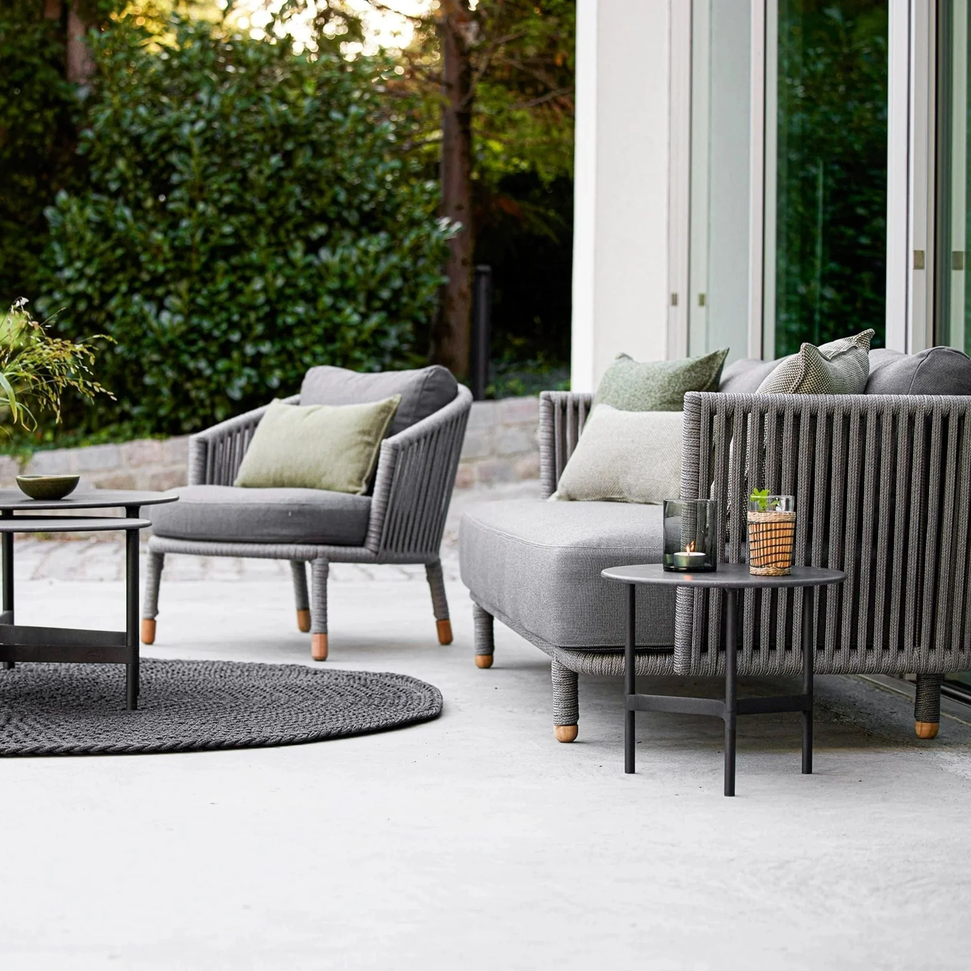 Moments 3 Seater Sofa with Cushion Set - Grey - Image 3