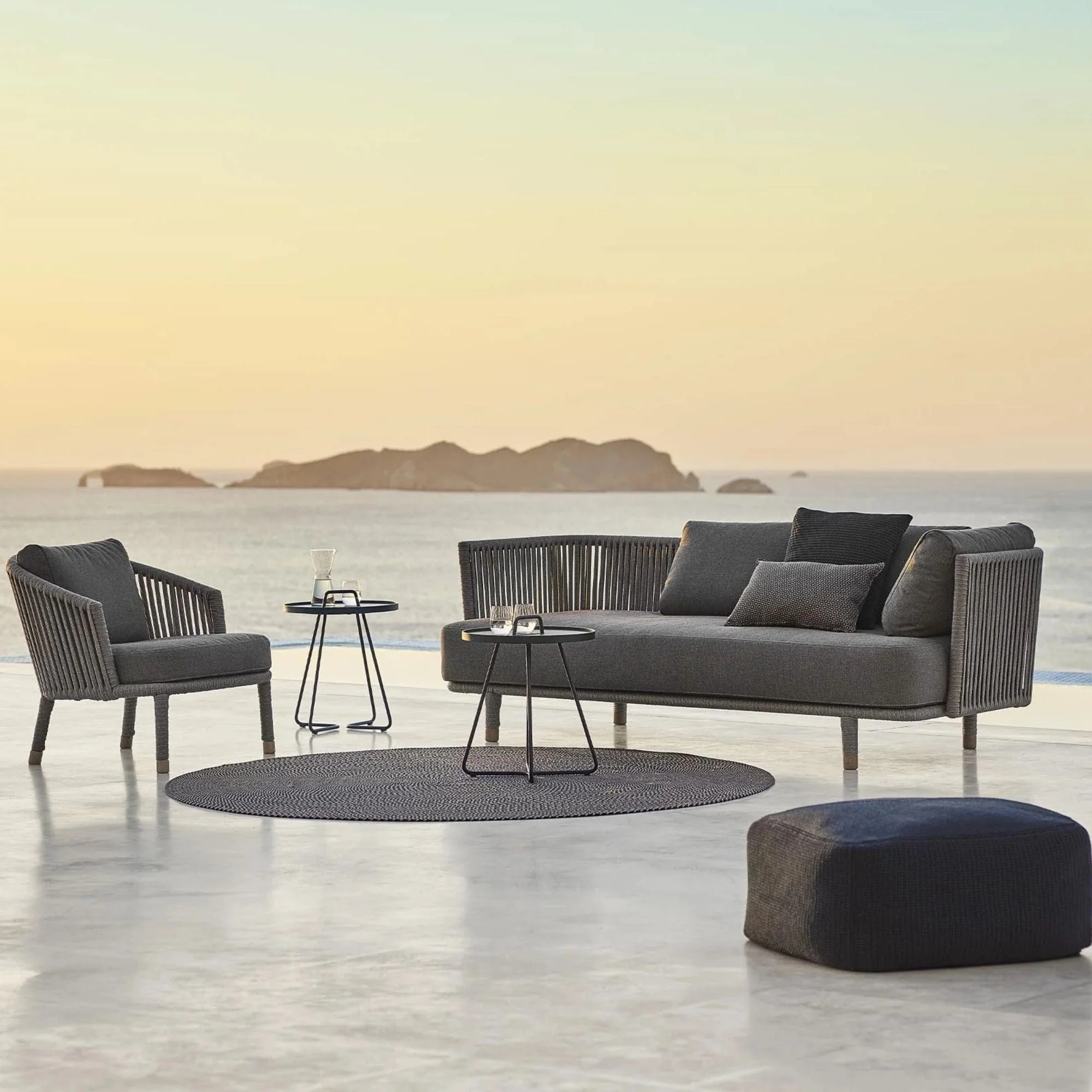 Moments 3 Seater Sofa with Cushion Set - Grey - Image 6