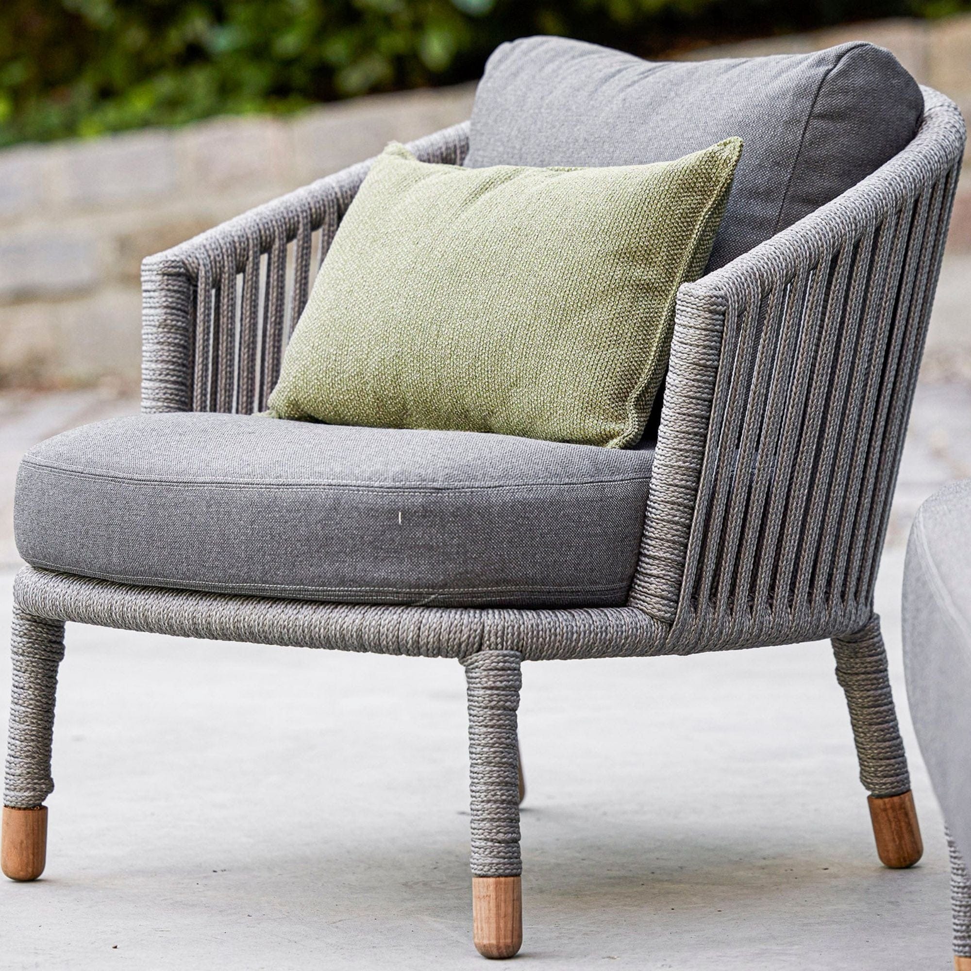 Moments Lounge Chair with Cushion Set - Grey - Image 2