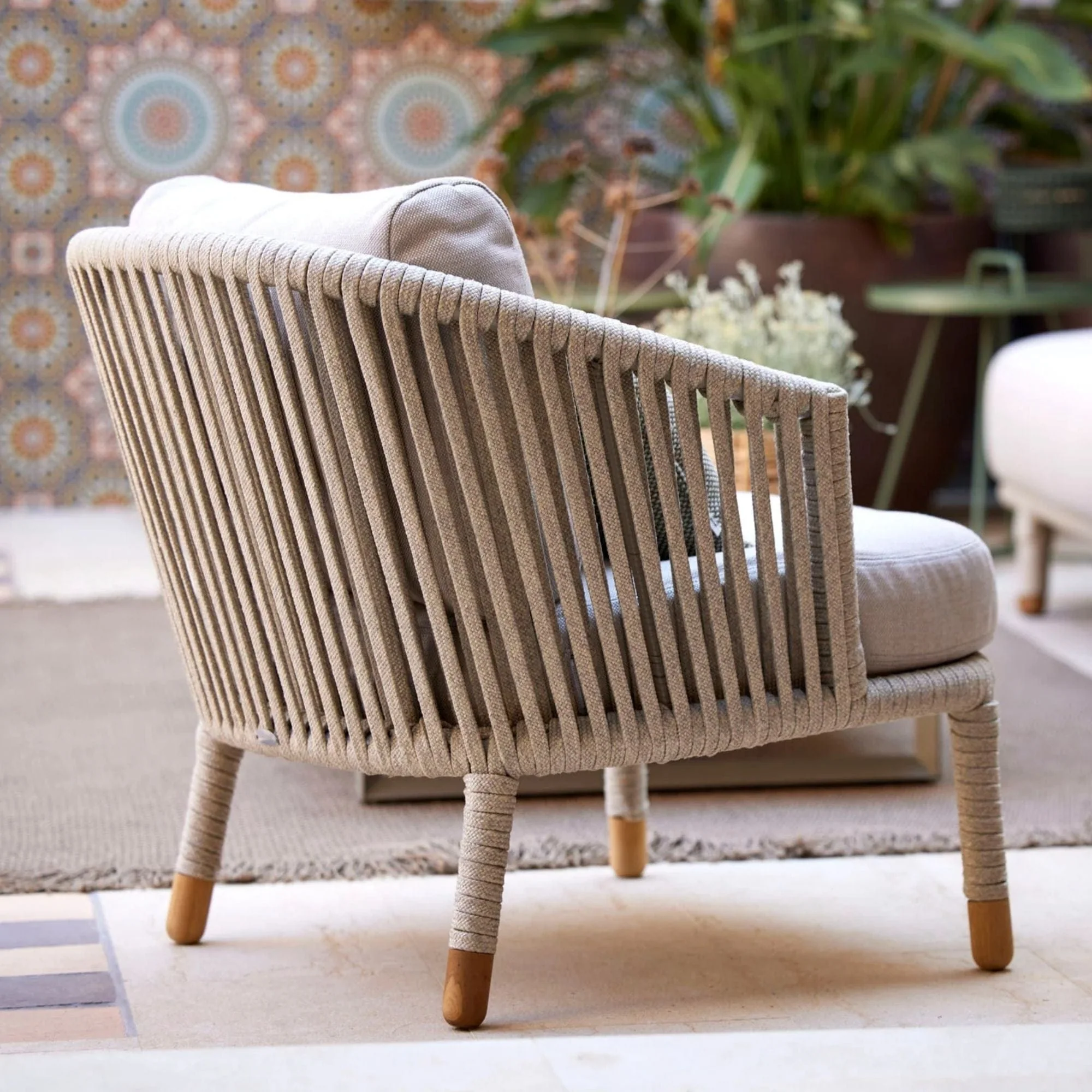 Moments Lounge Chair with Cushion Set - Sand - Image 3