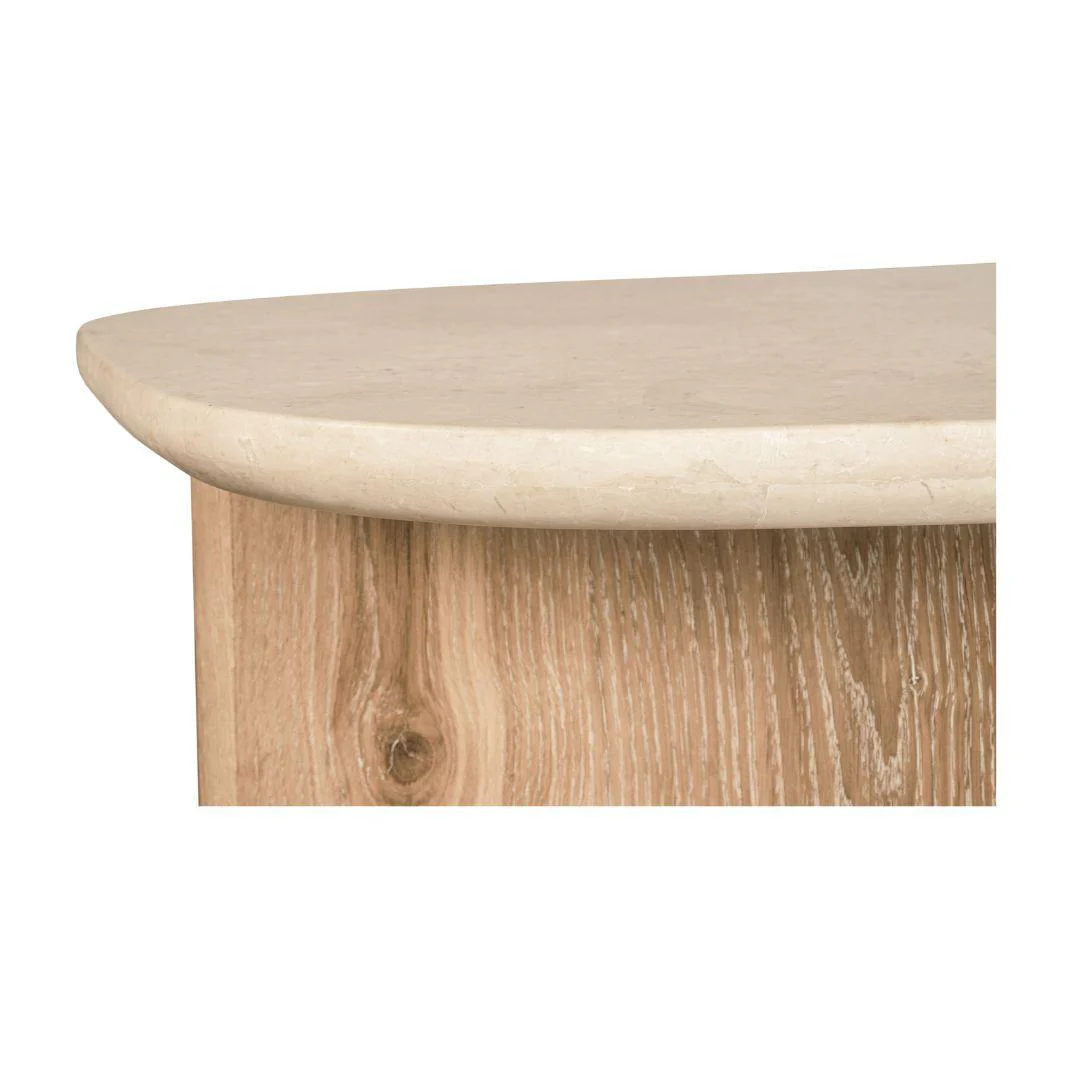 Montaro Coffee Table with Marble Top - Natural - Image 8