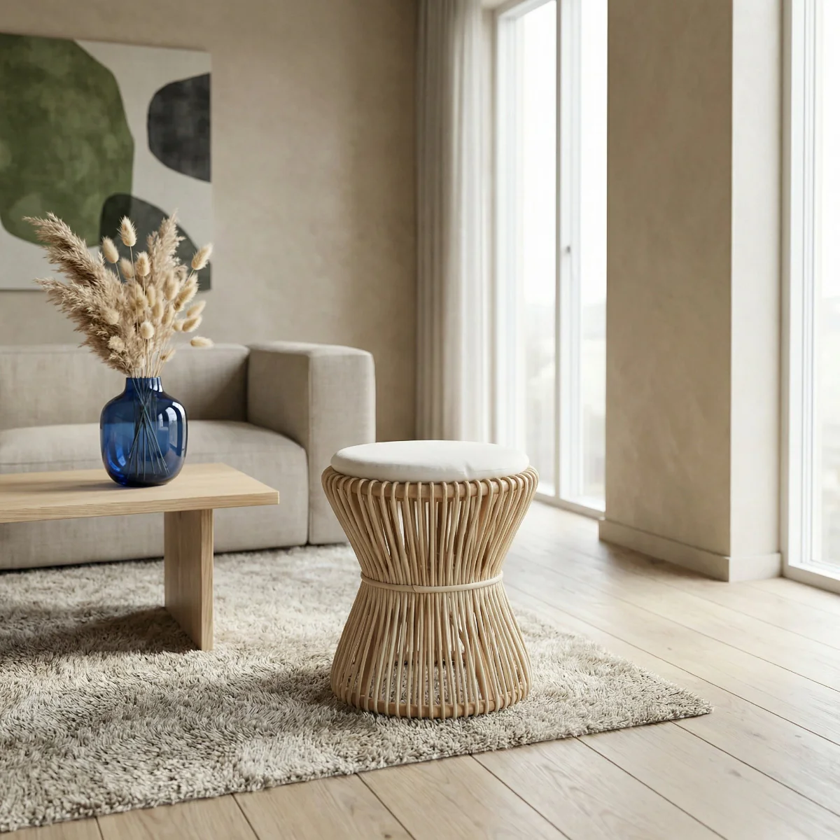 Mushroom Stool Natural - Image 3