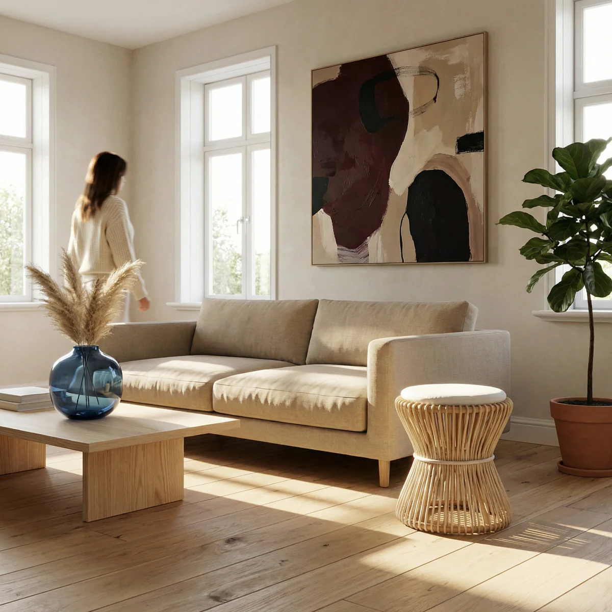 Mushroom Stool Natural - Image 4