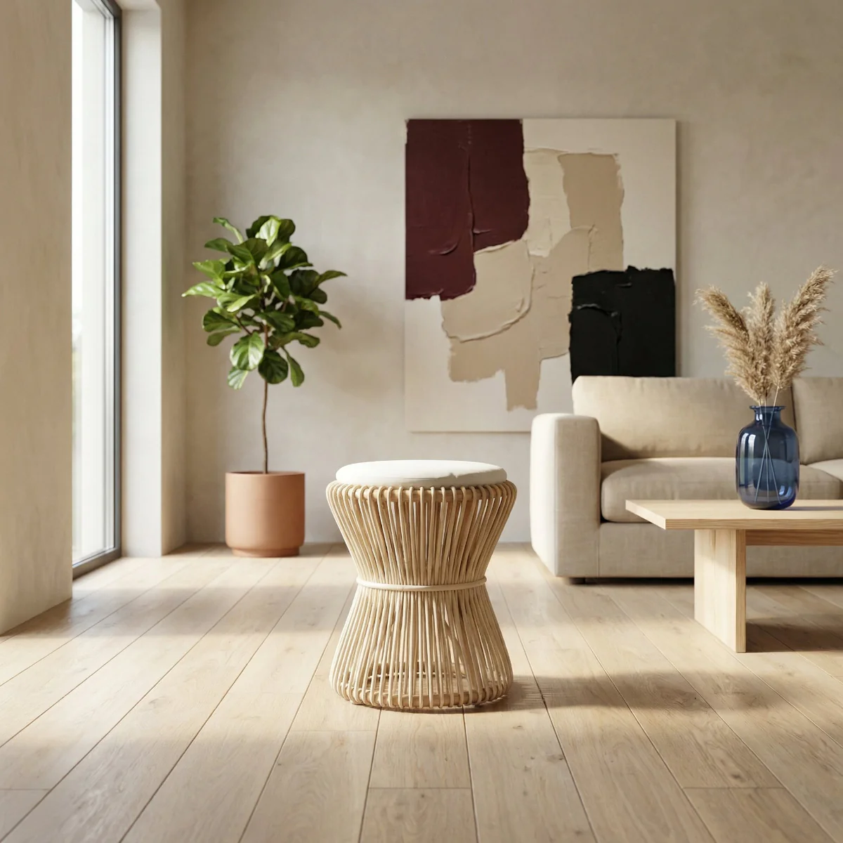 Mushroom Stool Natural - Image 6