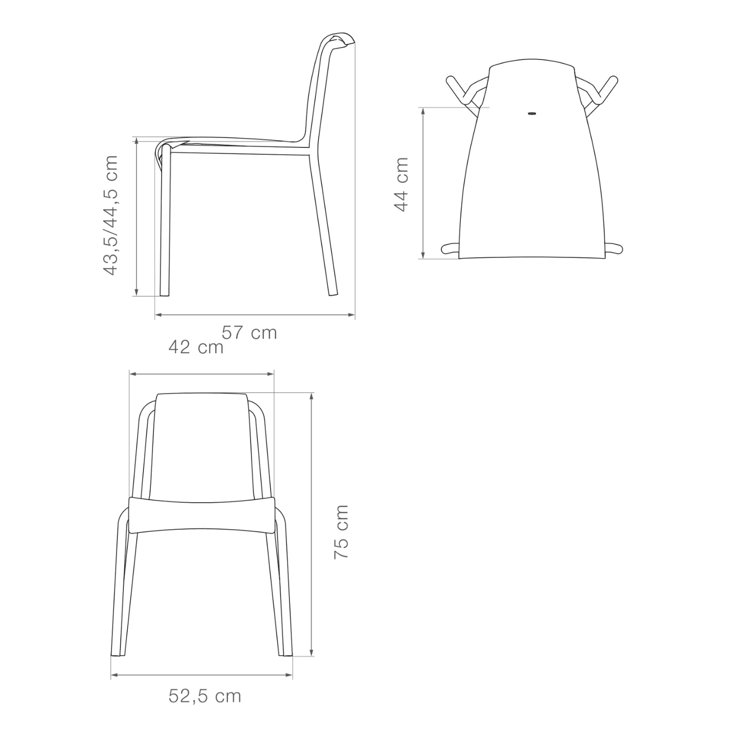 NAMI Dining Chair - Dark grey - Image 5