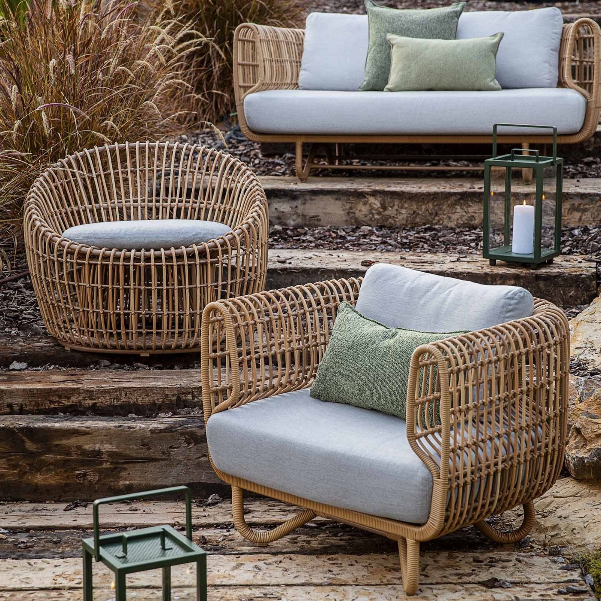 Nest Lounge Chair with Cushion Set - Natural - Image 3