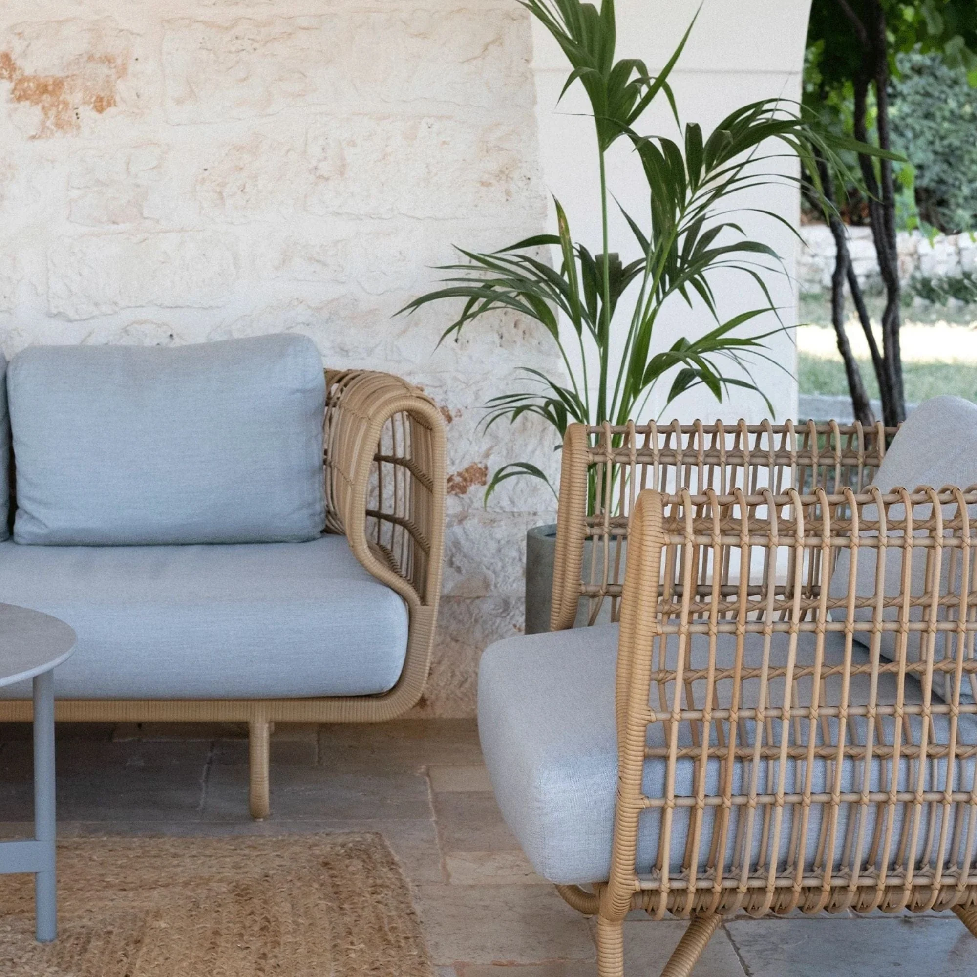 Nest Lounge Chair with Cushion Set - Natural - Image 6