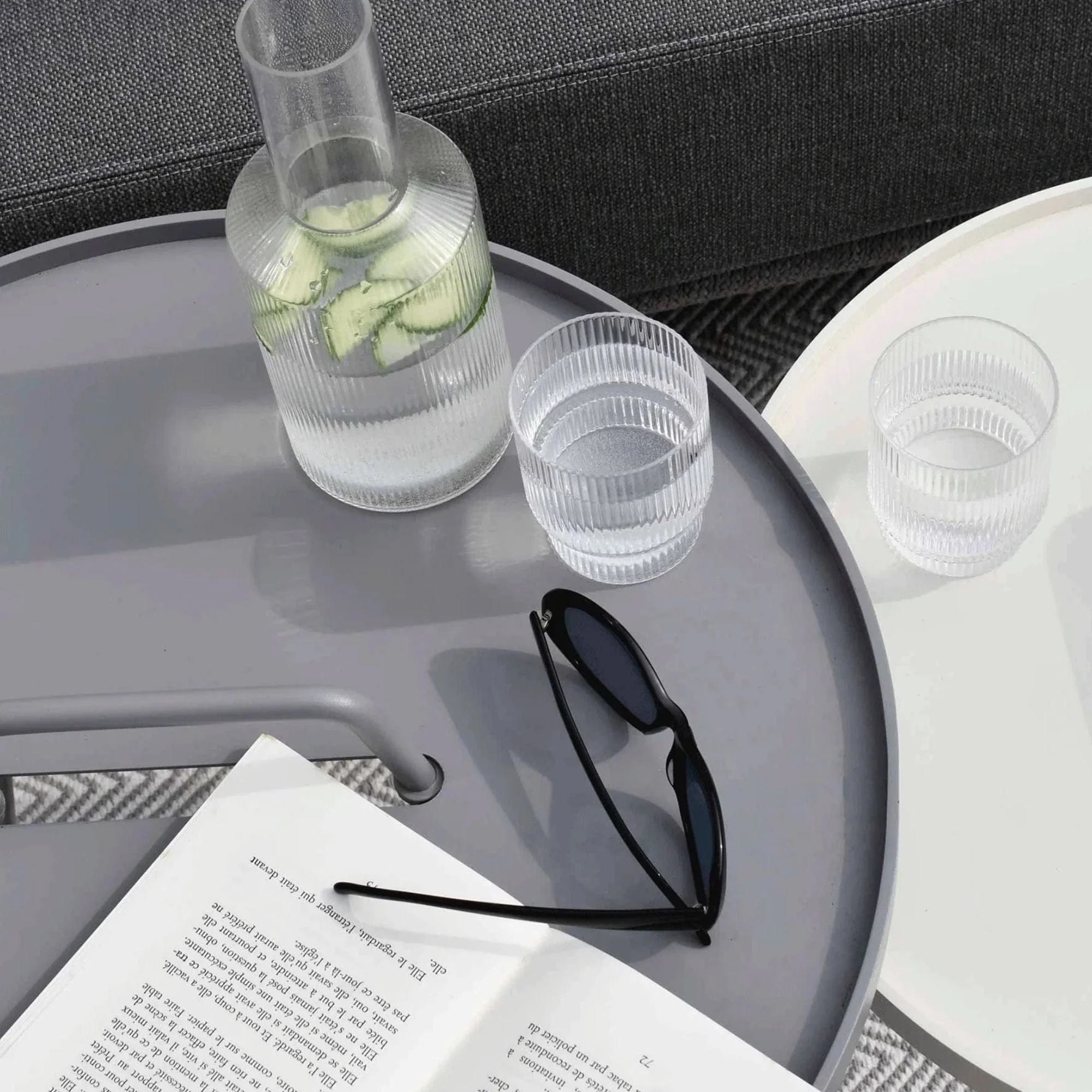 On-The-Move Large Side Table - Light Grey - Image 4