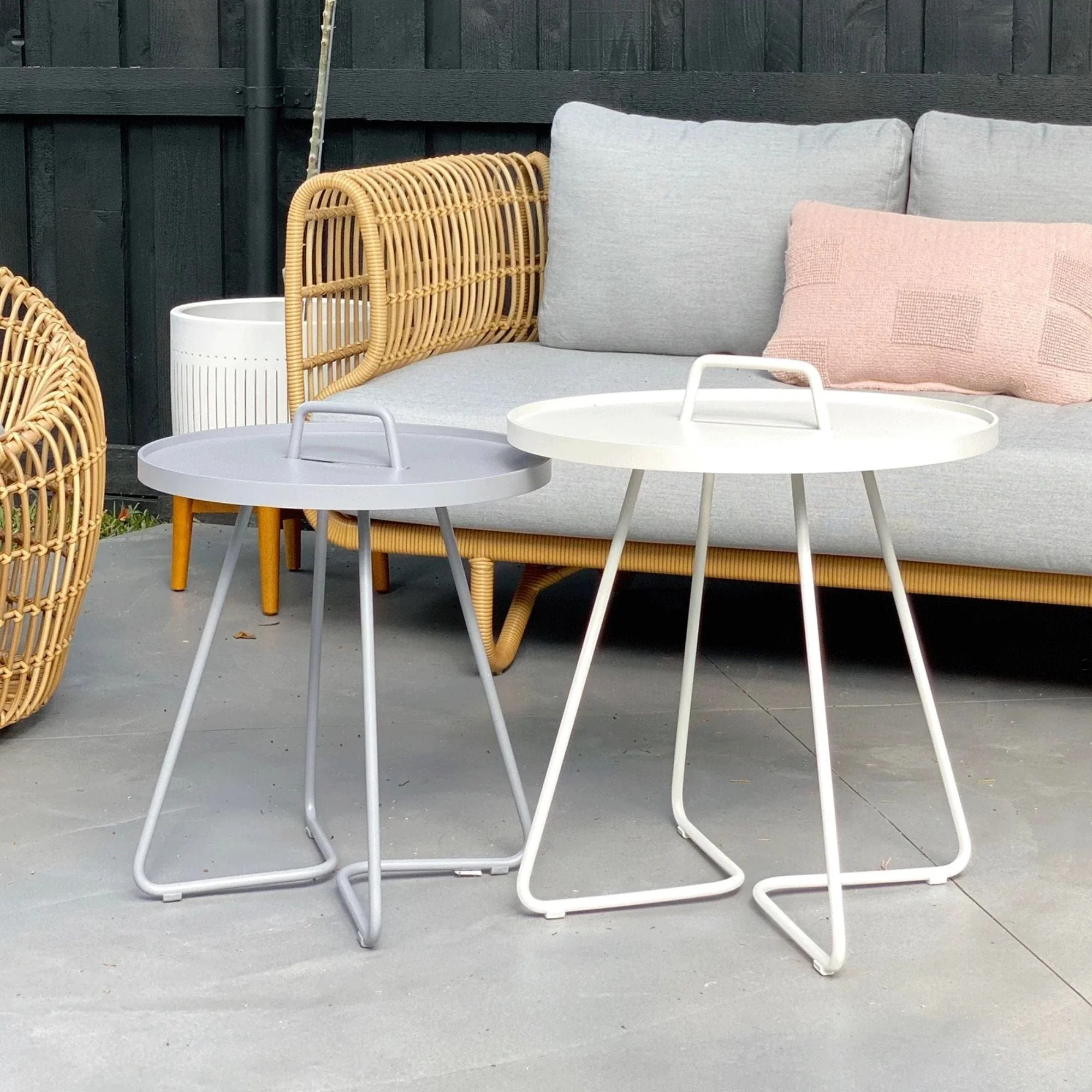 On-The-Move Large Side Table - White - Image 2