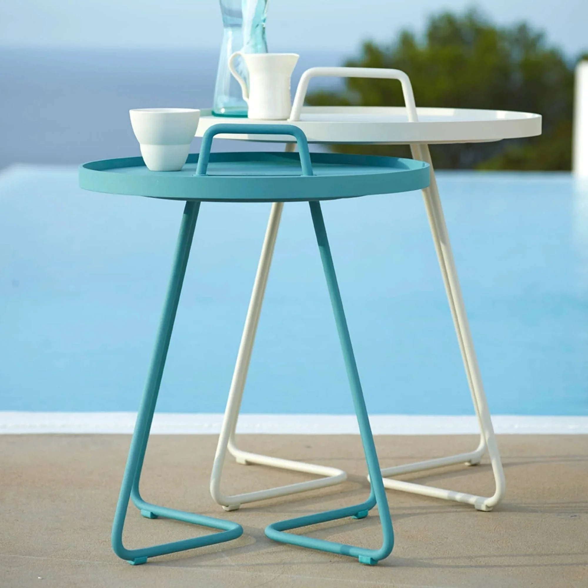 On-The-Move Small Side Table - Aqua - Image 2