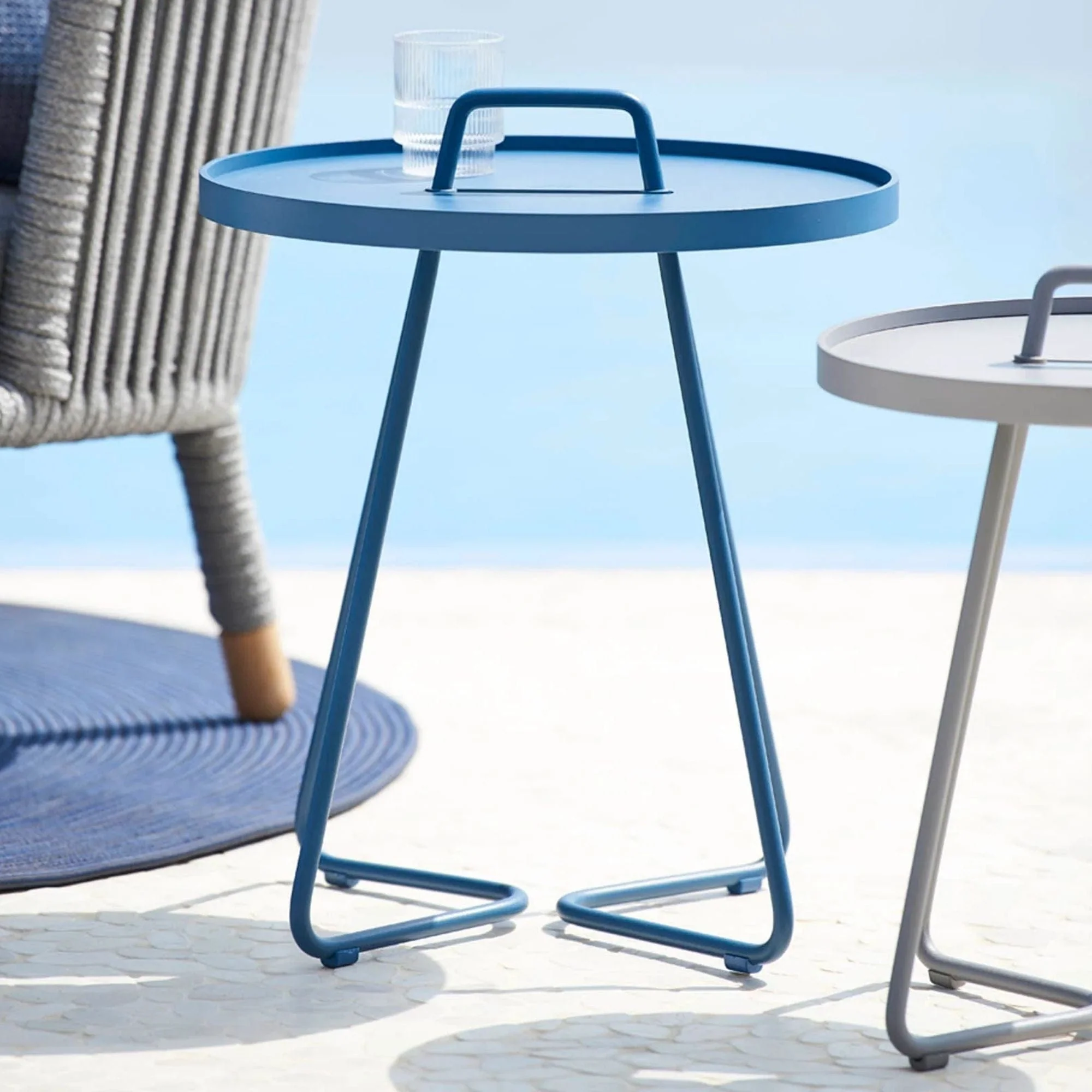 On-The-Move Small Side Table - Dusty Blue - Image 2
