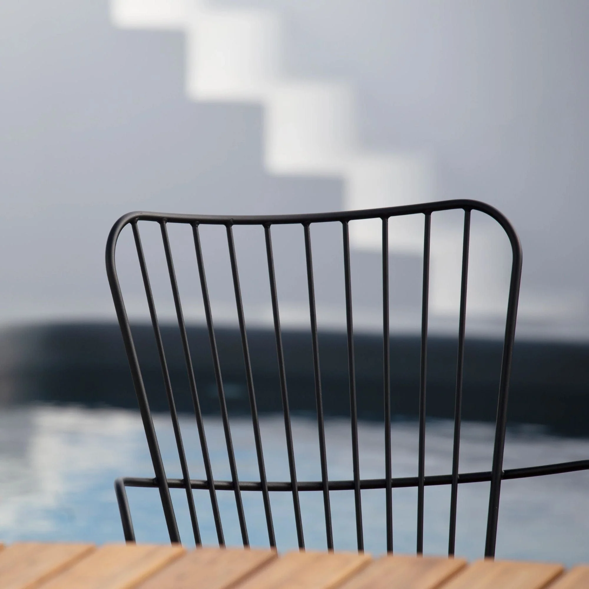 Paon Bar Chair with Cushion - Grey - Image 3