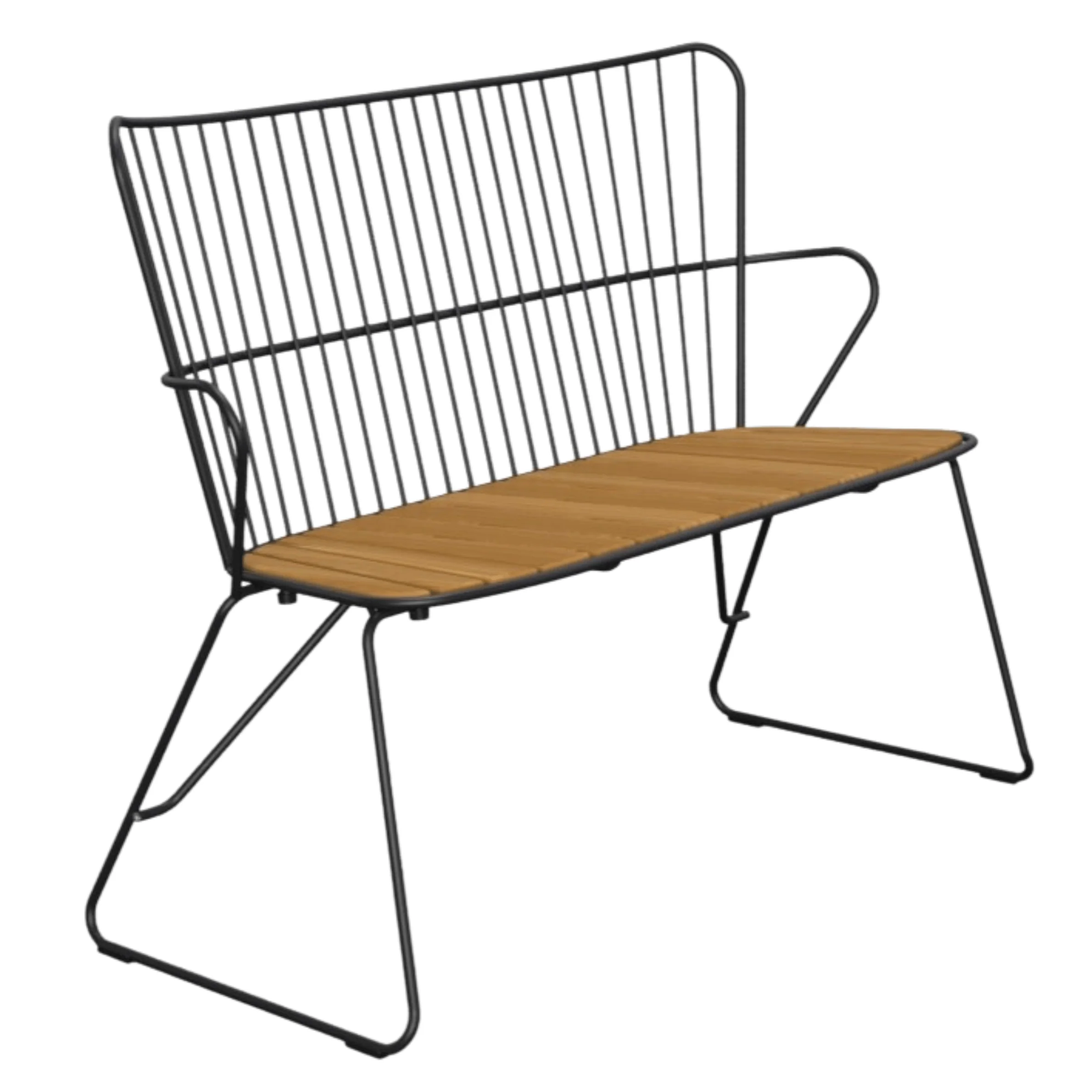 Paon Bench - Bamboo | Black