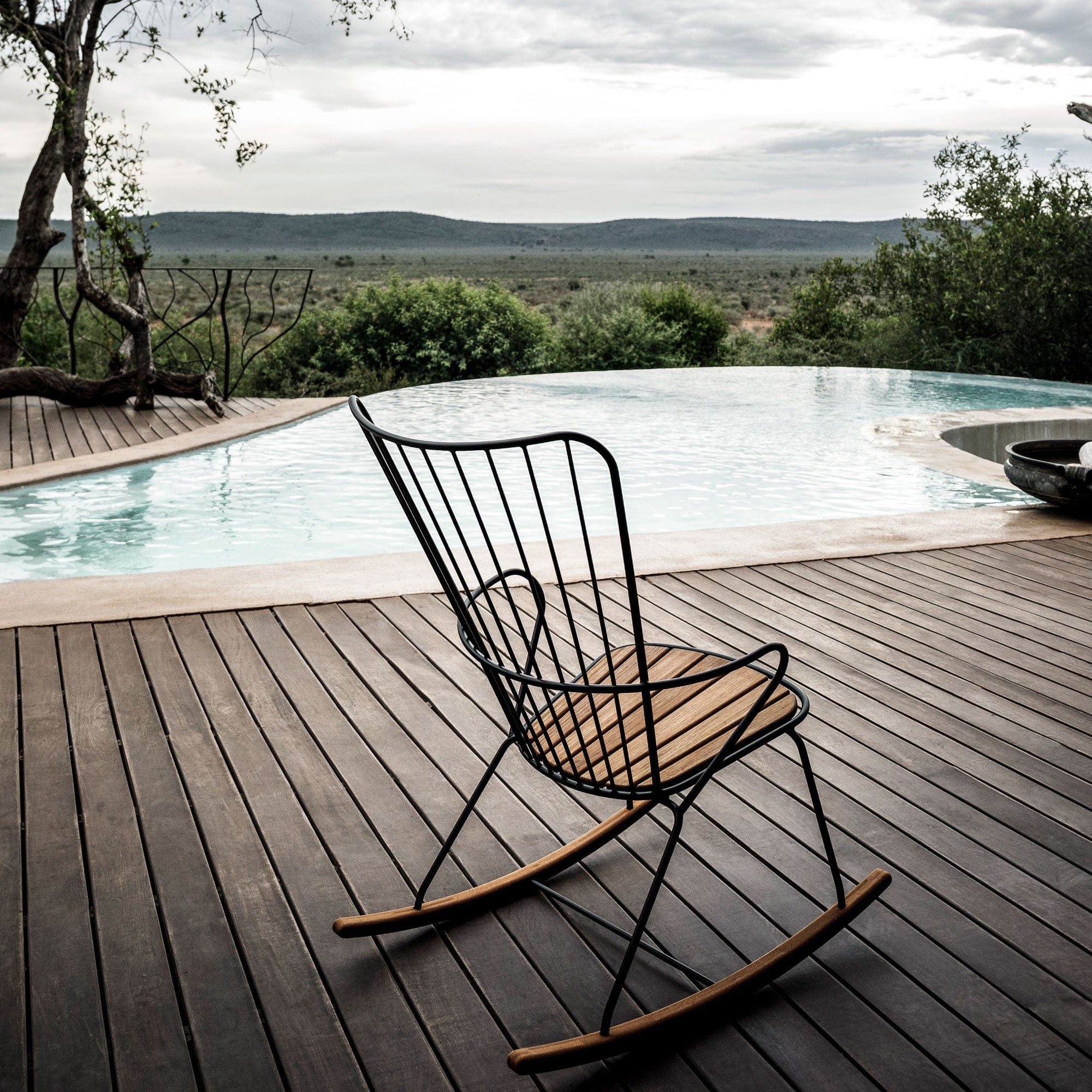 Paon Rocking Chair - Bamboo | Black - Image 4