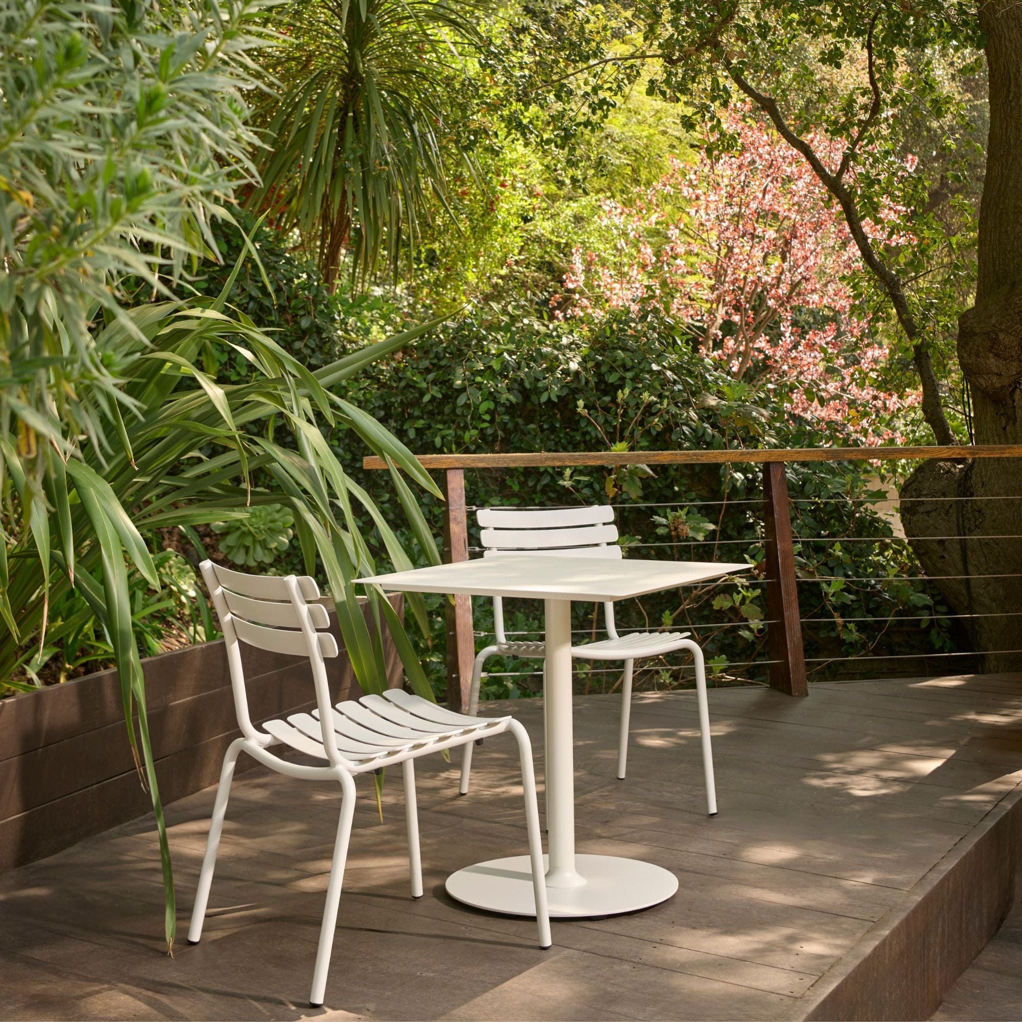 Pico Cafe Table (Round Base) 70cm - White - Image 2