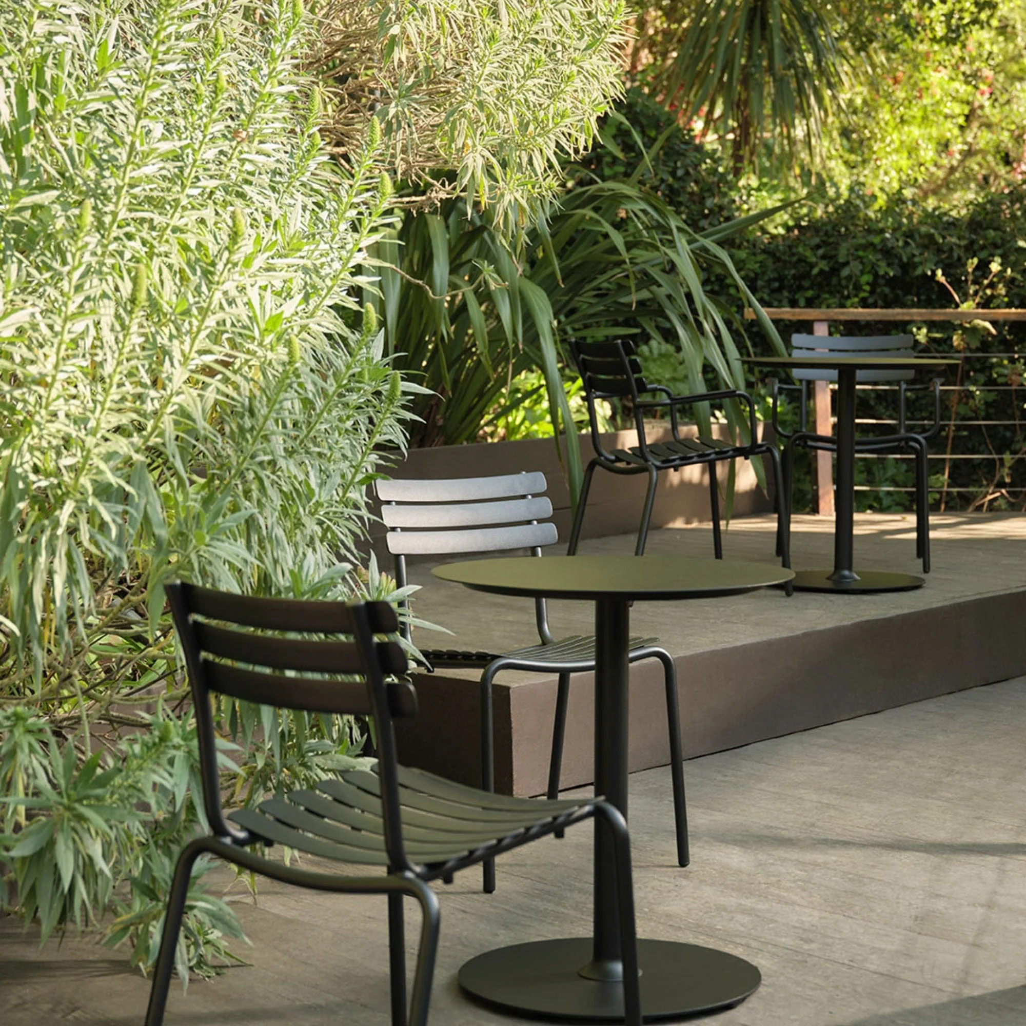 Pico Cafe Table (Round Base) 74cm - Black - Image 3