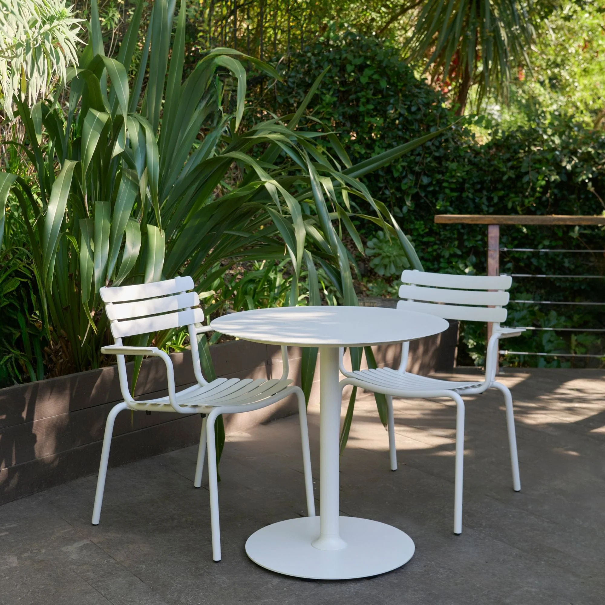 Pico Cafe Table (Round Base) 74cm - White - Image 2