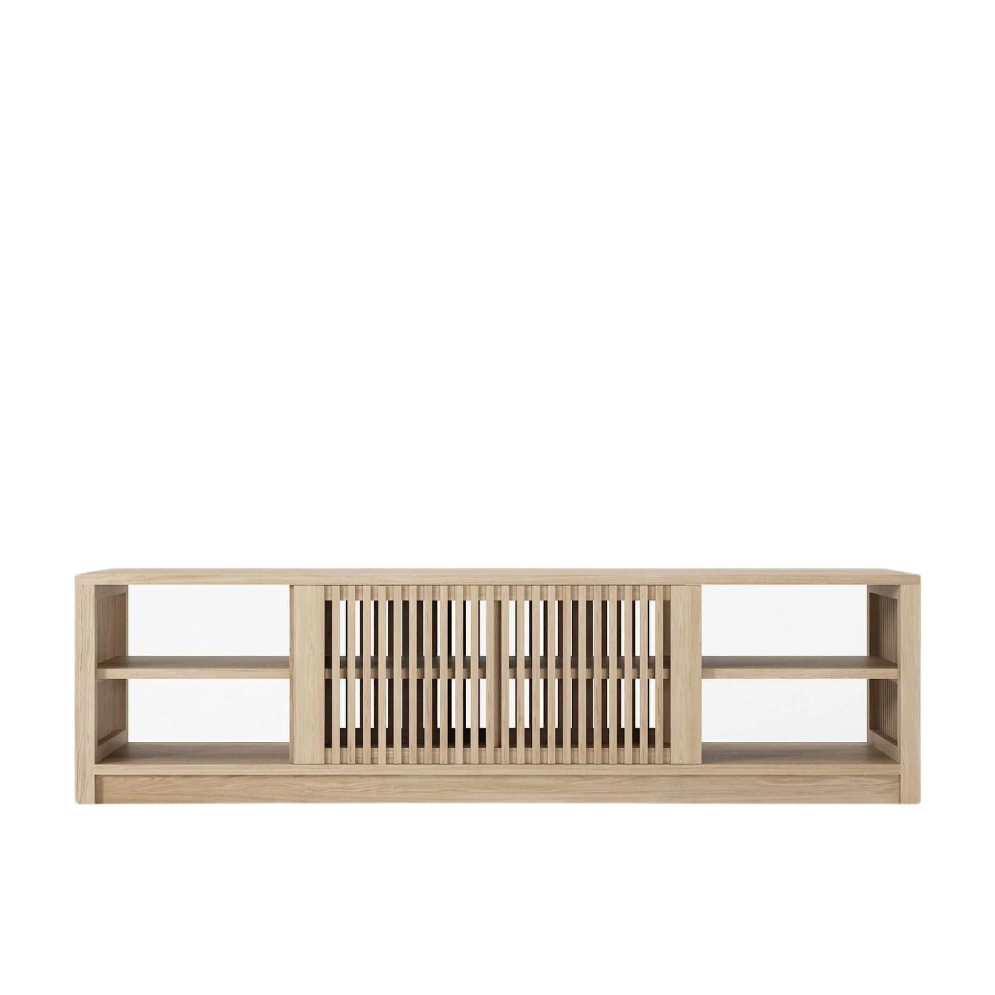 Ray Open TV Unit - European Oak - Image 4
