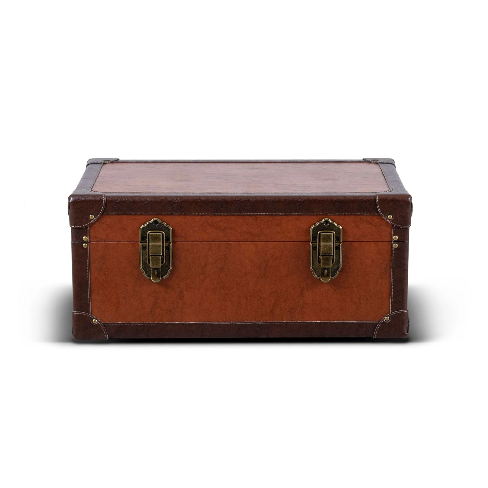 Retro Suitcase Storage Trunk - Brown - Image 4
