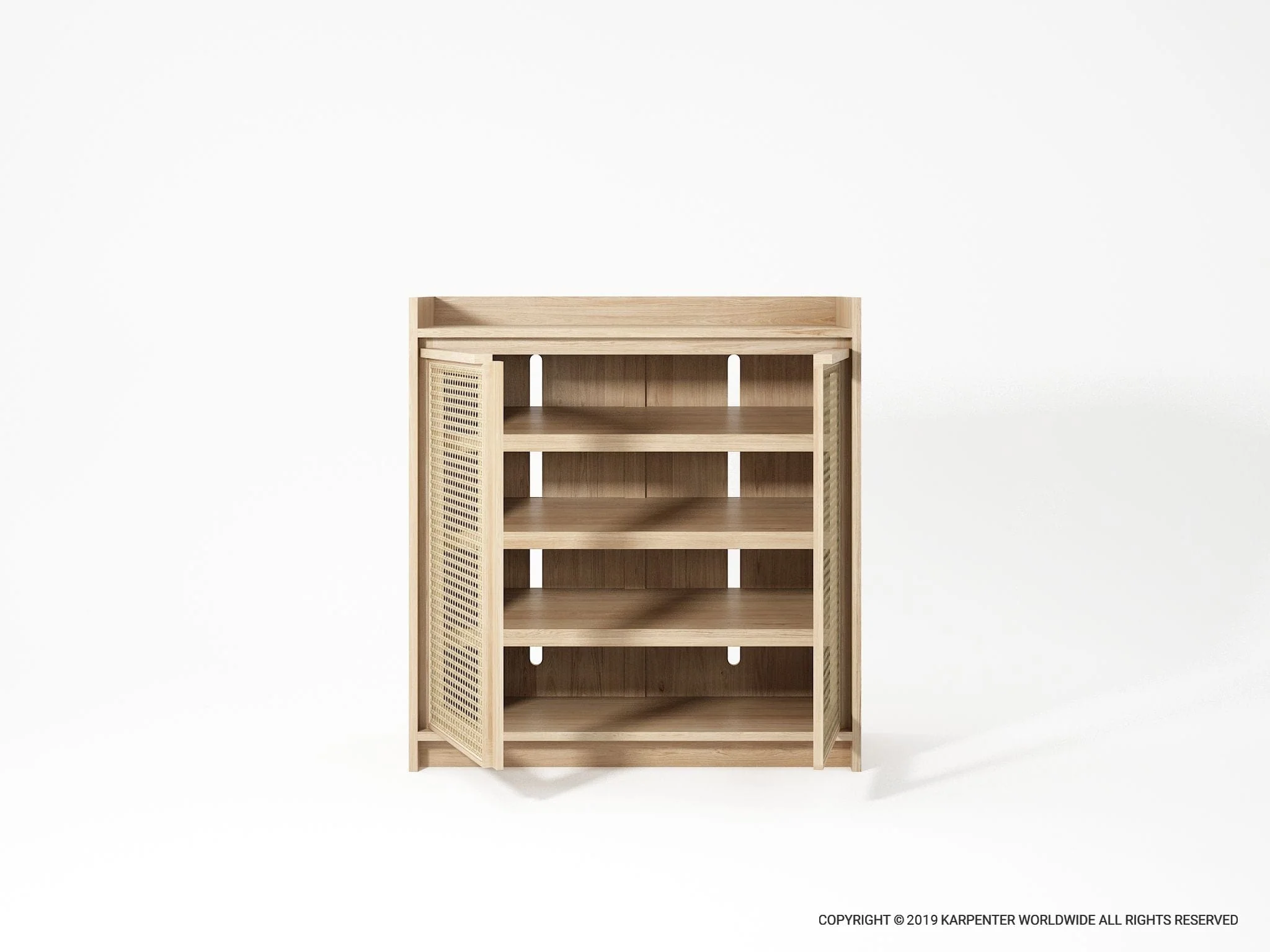 Roots Shoe Rack -European Oak - Image 3