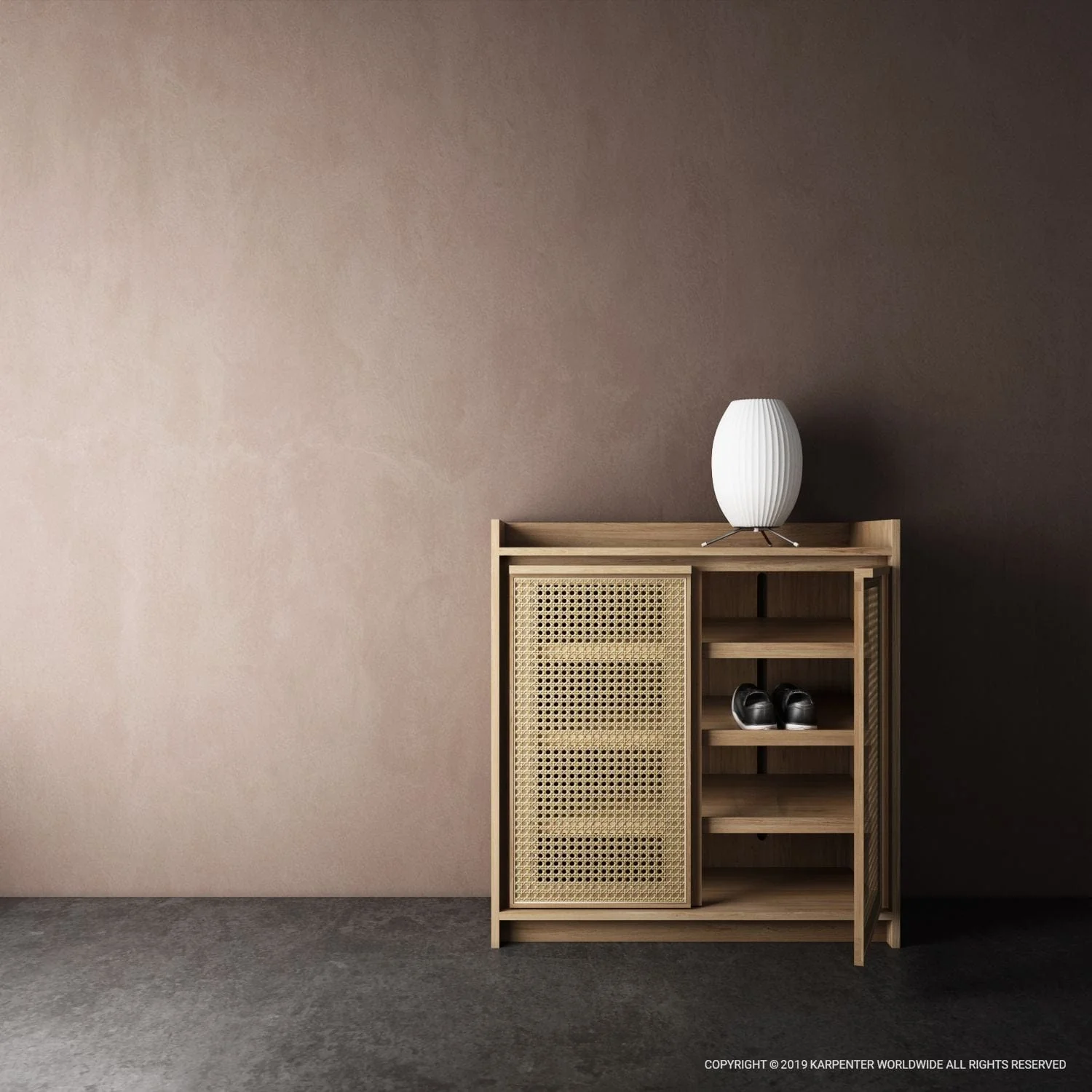 Roots Shoe Rack -European Oak - Image 5