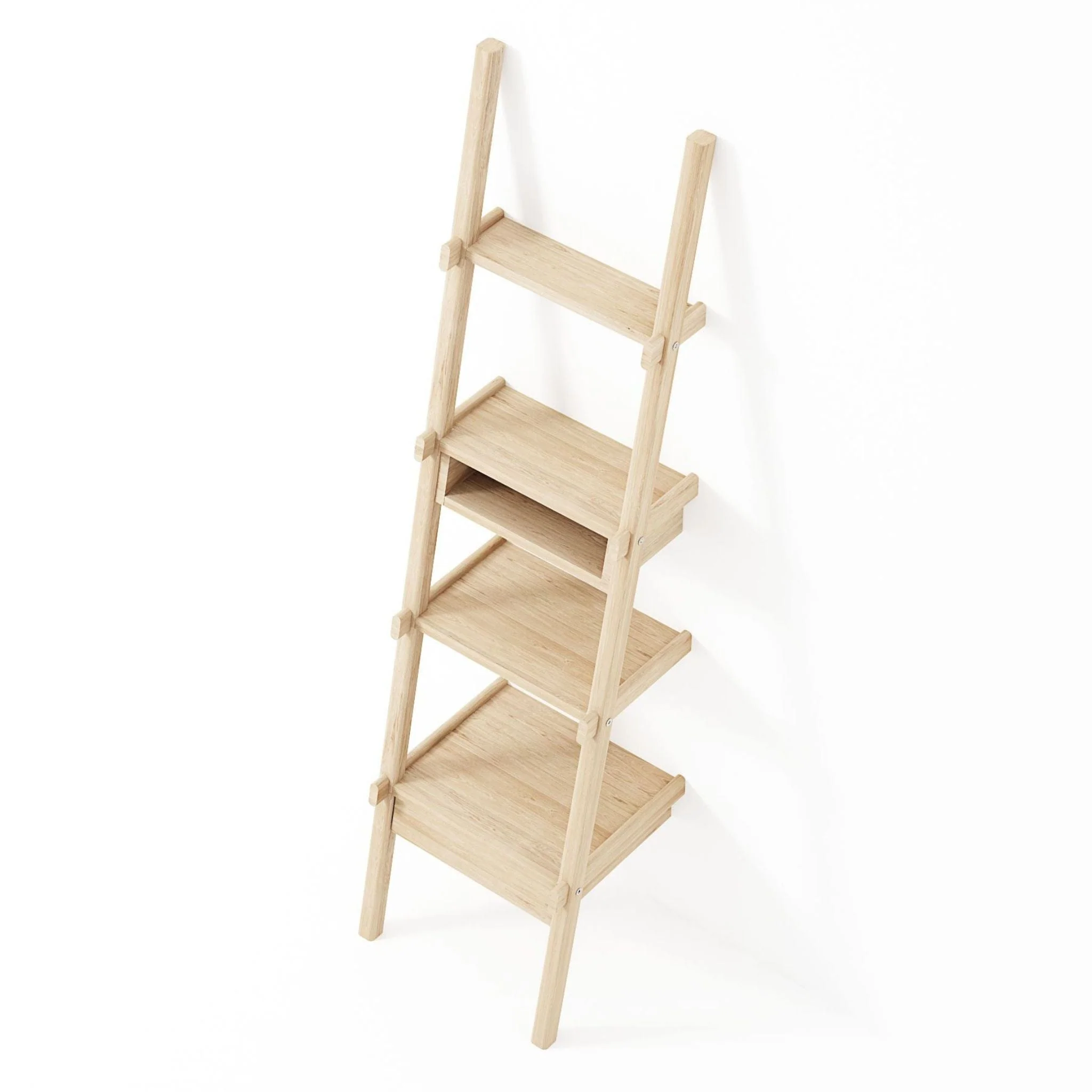 Simply City Ladder Shelves with Drawer - European Oak - Image 6