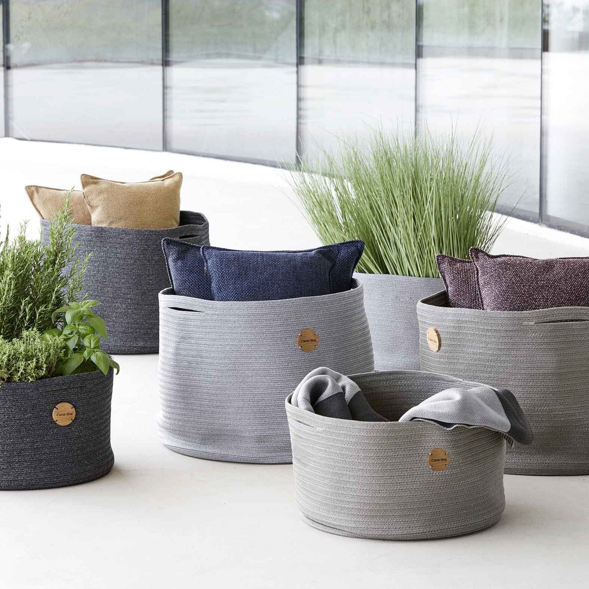 Soft Medium Rope Basket - Taupe - Image 2