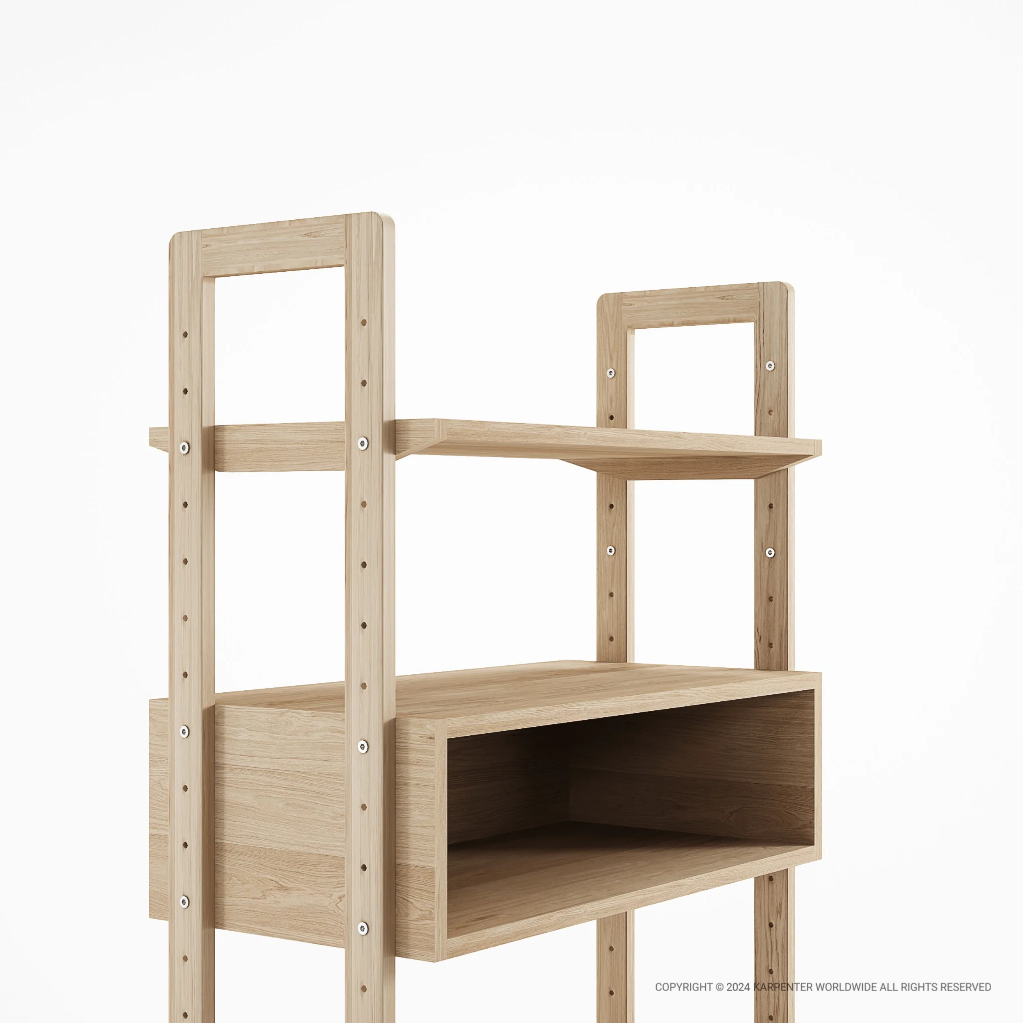 Soho Wall Unit Single - European Oak - Image 5