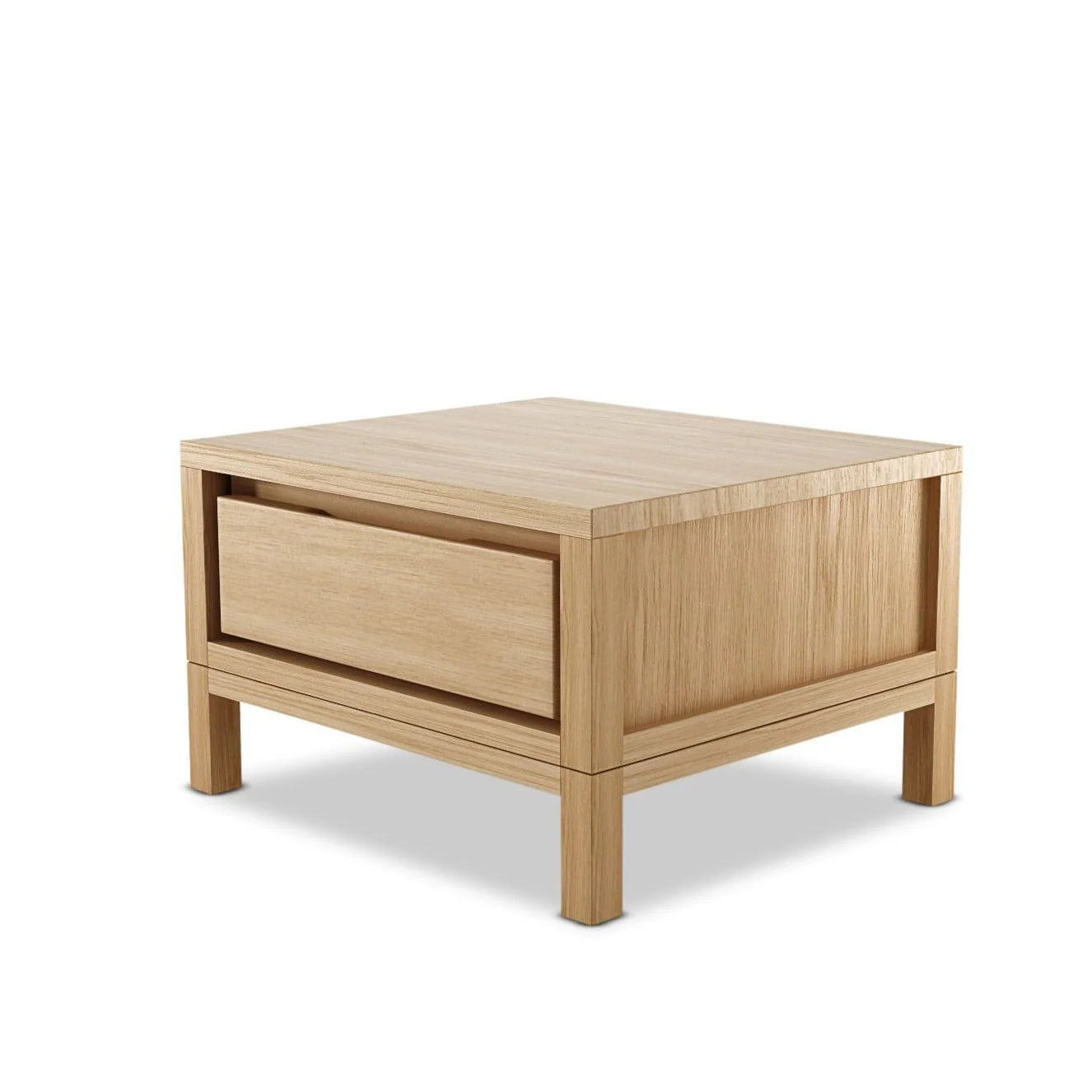 Solid Bedside Table - European Oak