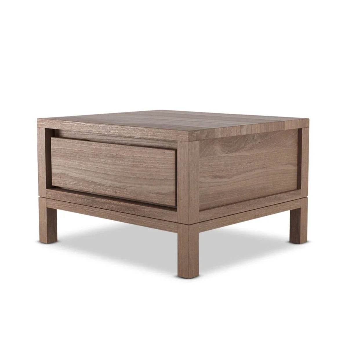 Solid Bedside Table - FSC Recycled Teak