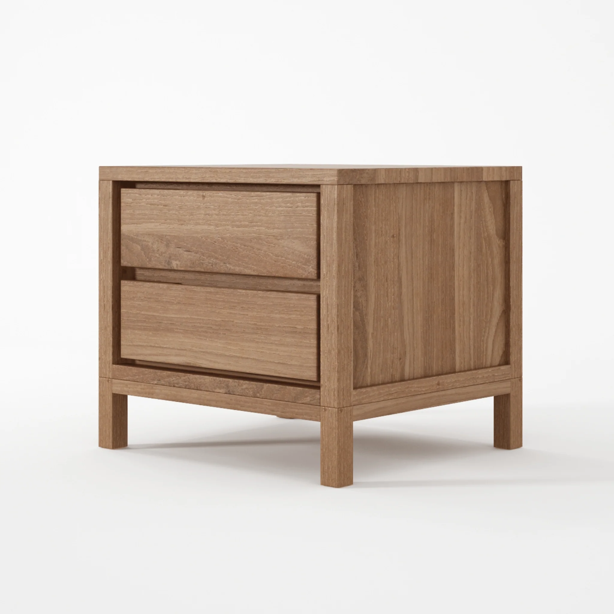 Solid Bedside Table Large- FSC Teak