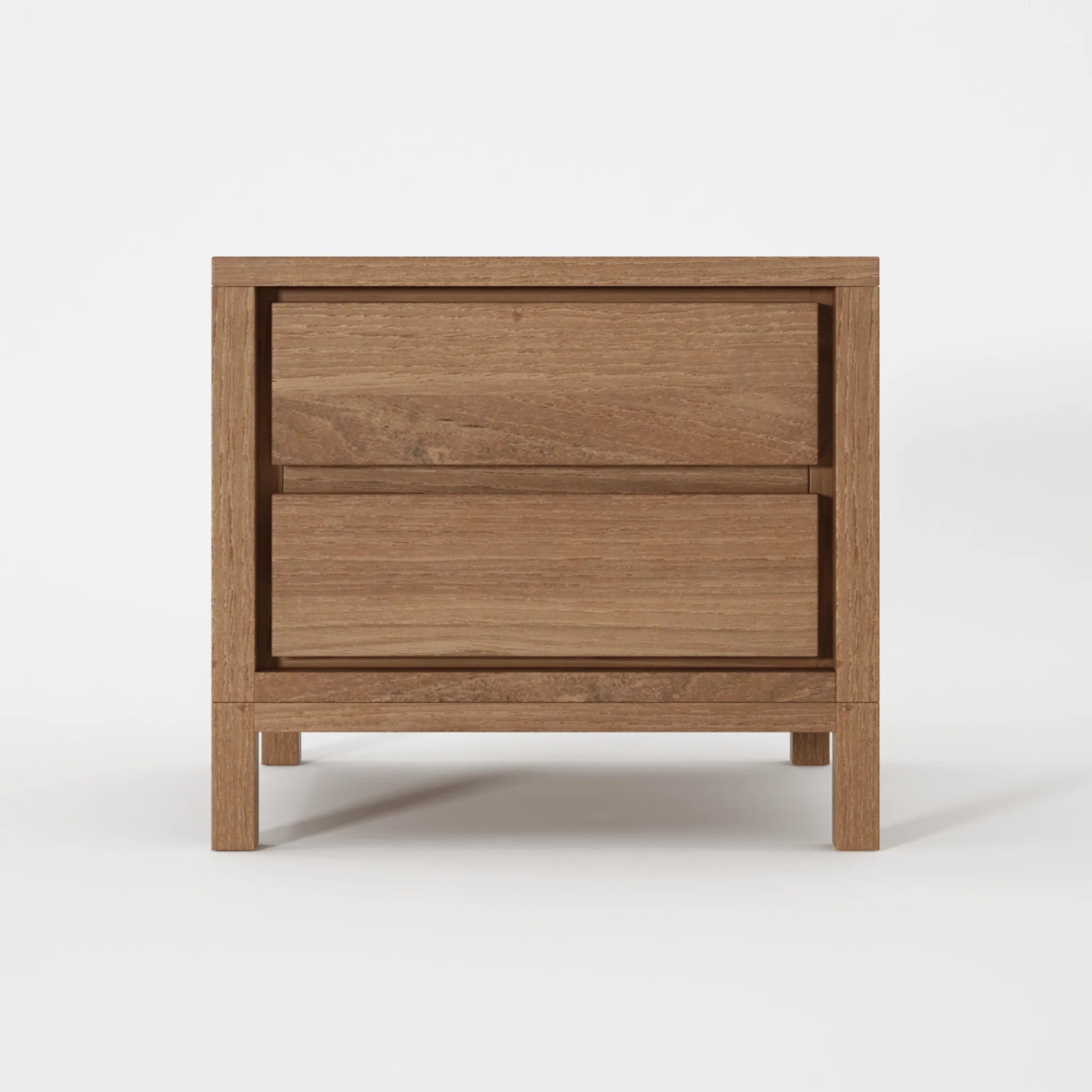 Solid Bedside Table Large- FSC Teak - Image 4