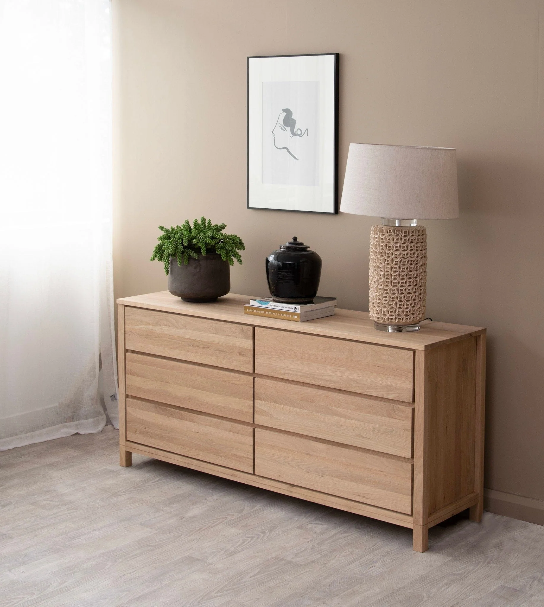 Solid Chest of Drawers Large - European Oak - Image 3