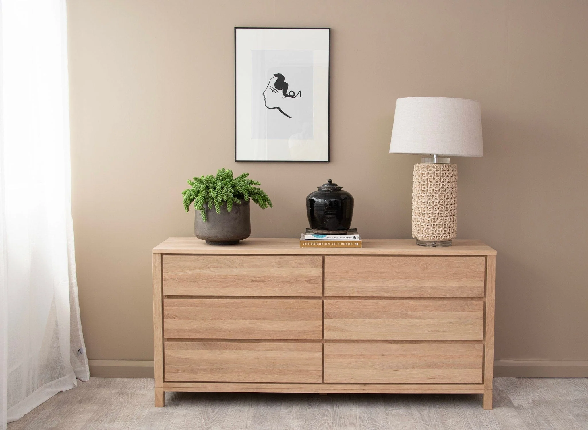 Solid Chest of Drawers Large - European Oak - Image 7