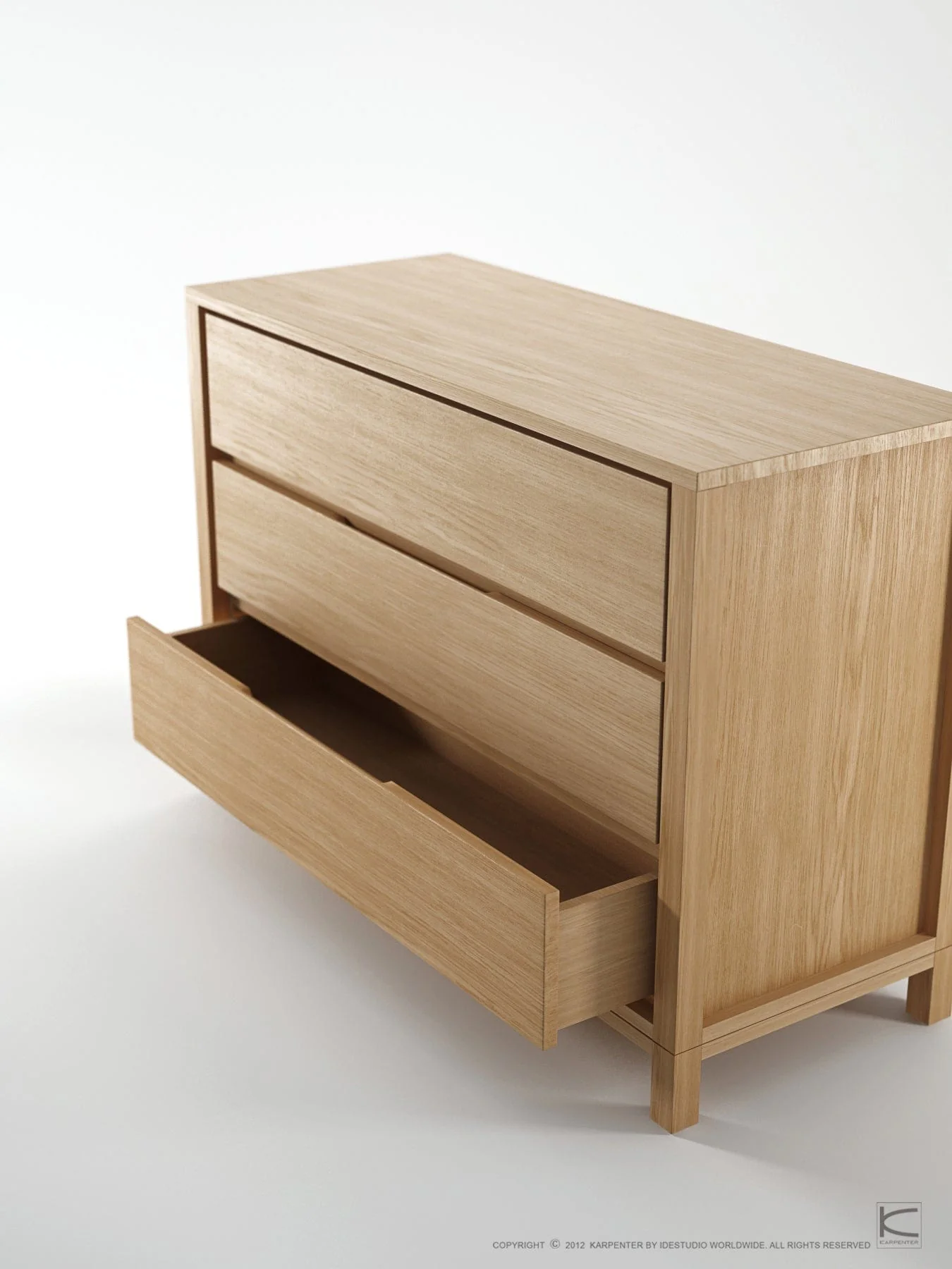 Solid Chest of Drawers - European Oak - Image 4