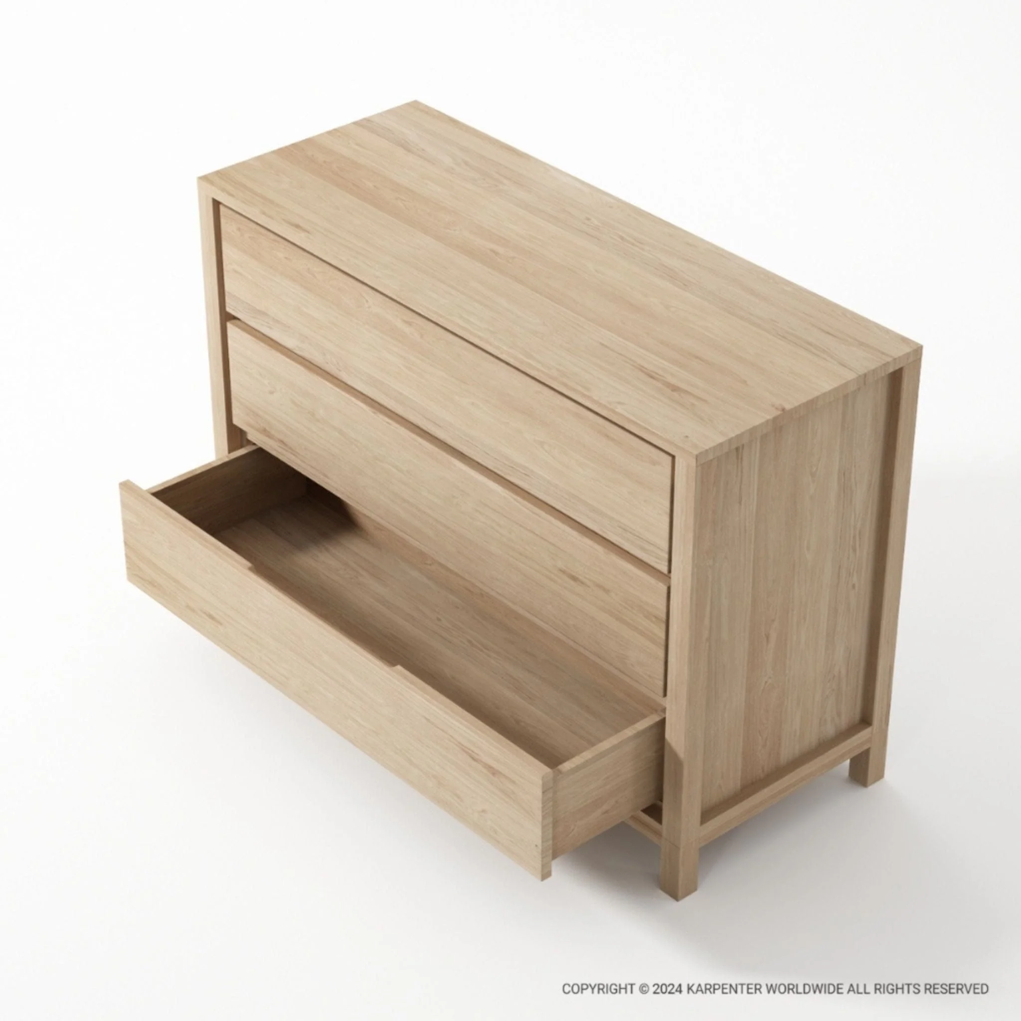 Solid Chest of Drawers - European Oak - Image 7