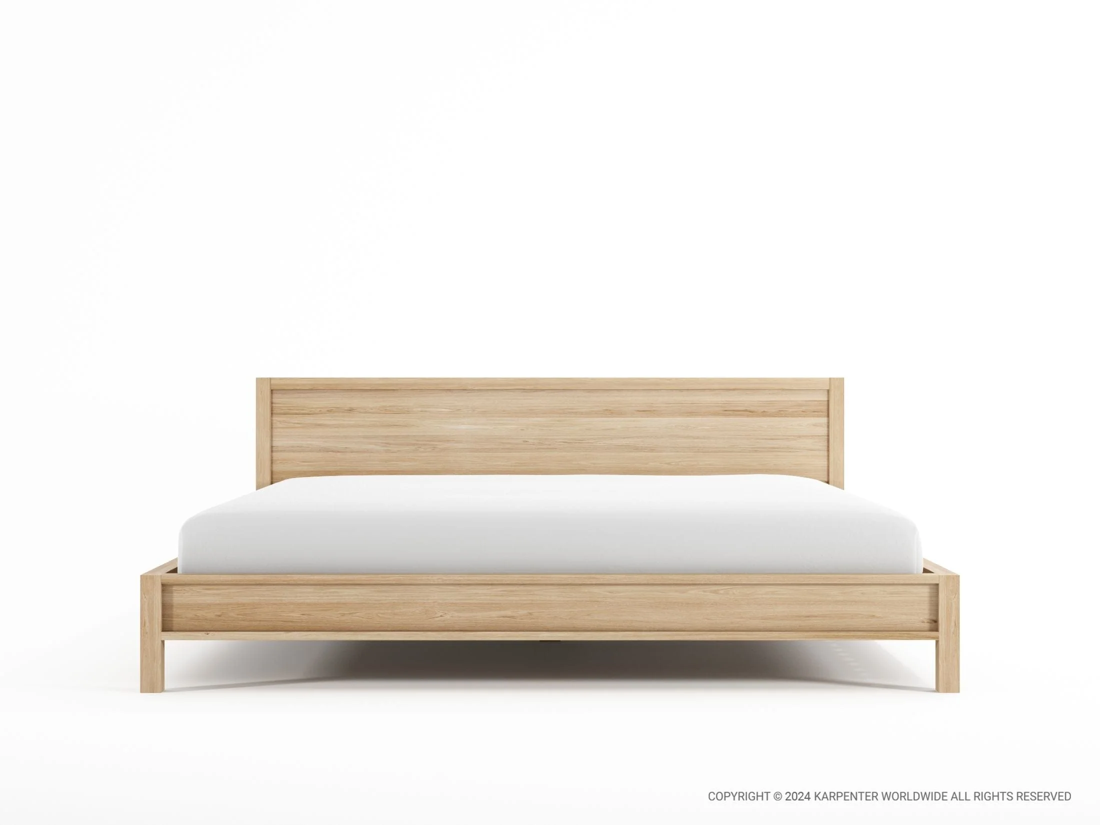 Solid King Bed - European Oak - Image 2