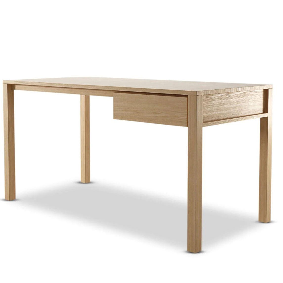 Solid Office Desk - European Oak